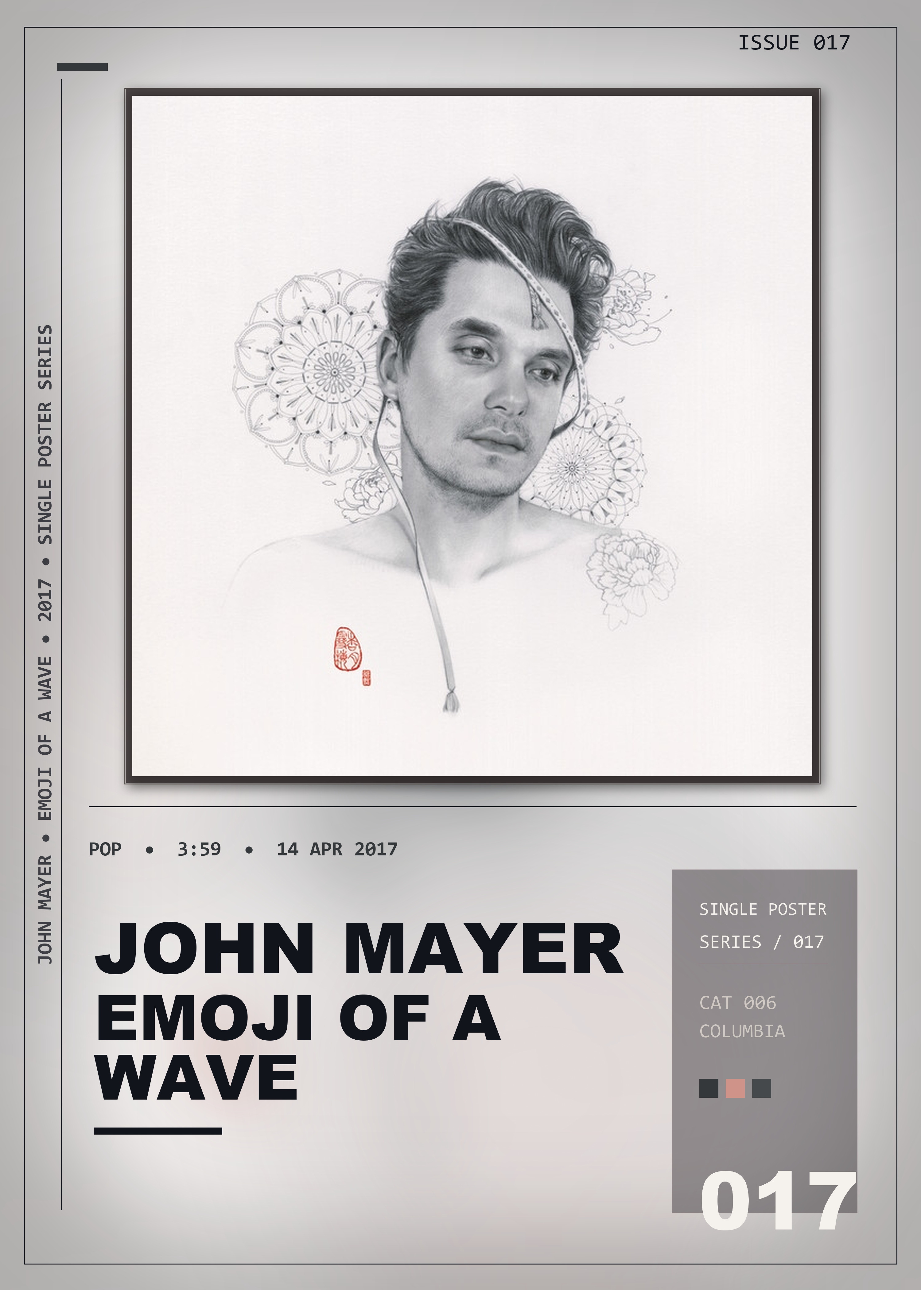 Music poster: John Mayer - Emoji of a Wave