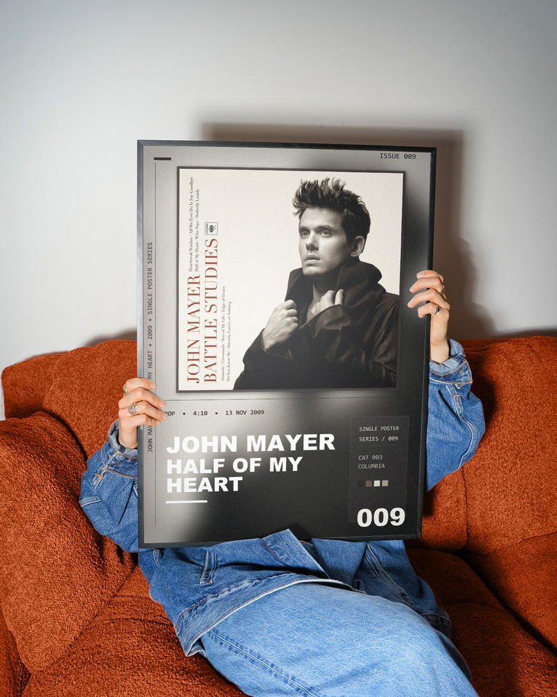 Music poster: John Mayer - Half of My Heart