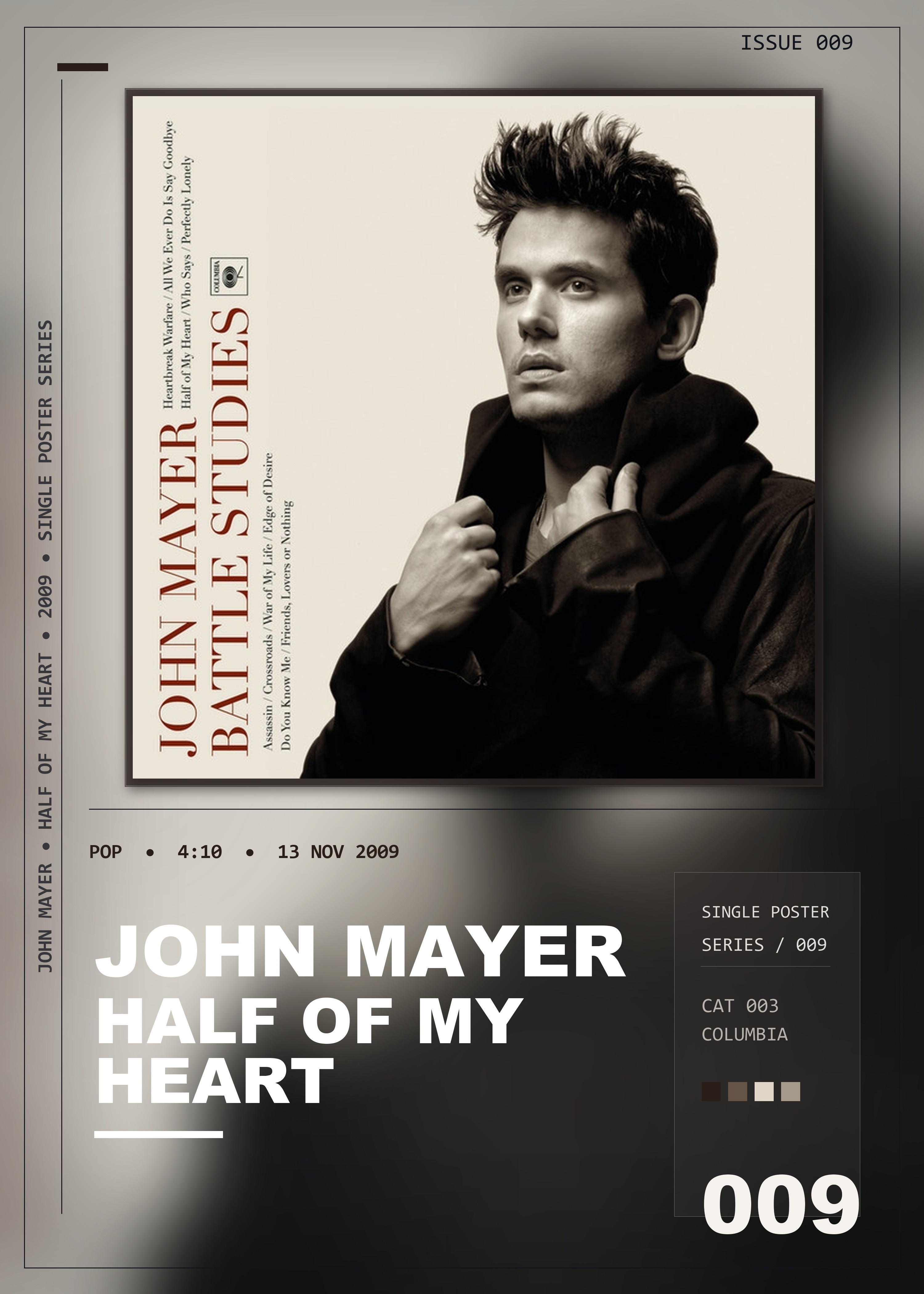 Music poster: John Mayer - Half of My Heart