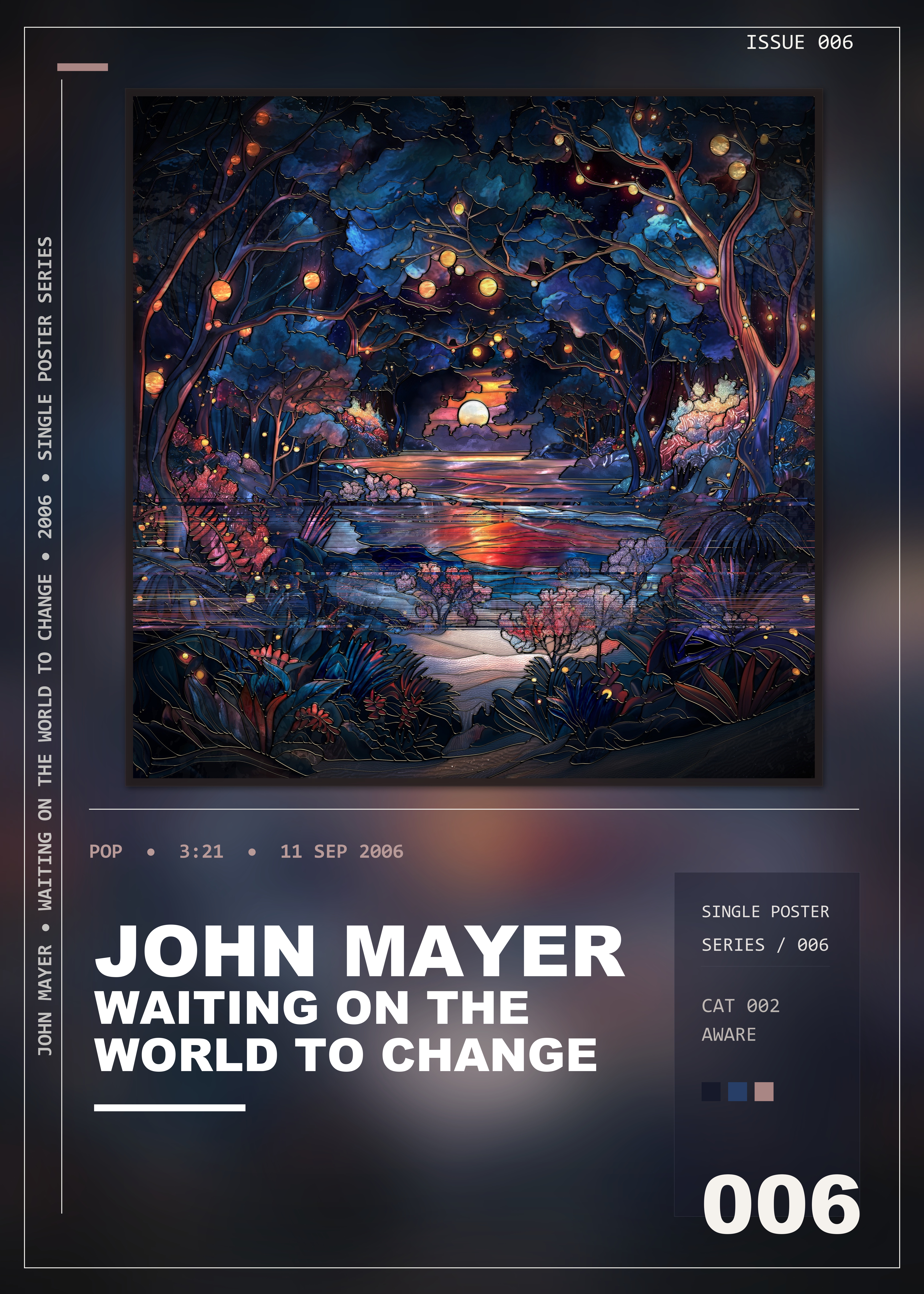 Music poster: John Mayer - Waiting On the World to Change