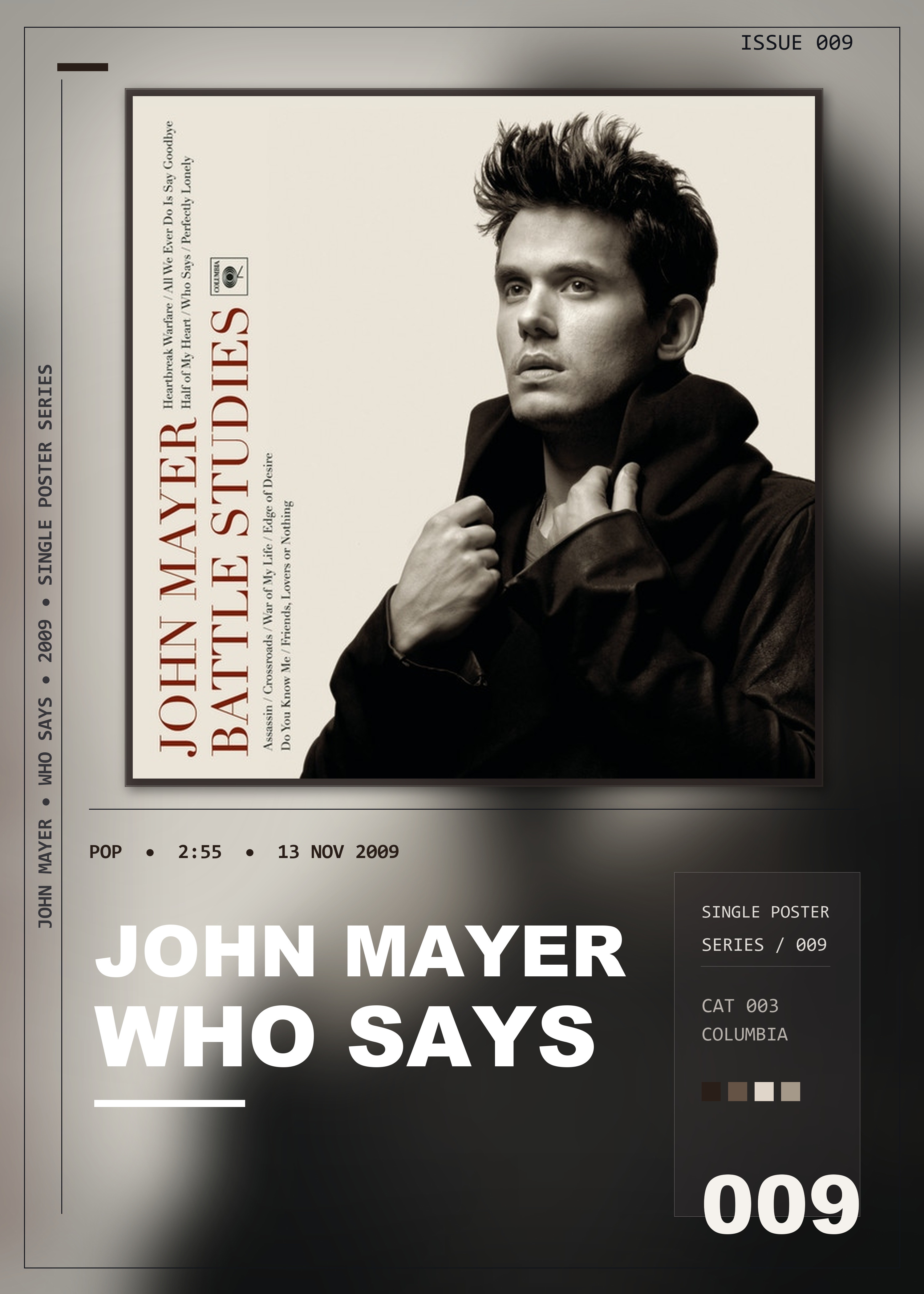 Music poster: John Mayer - Who Says