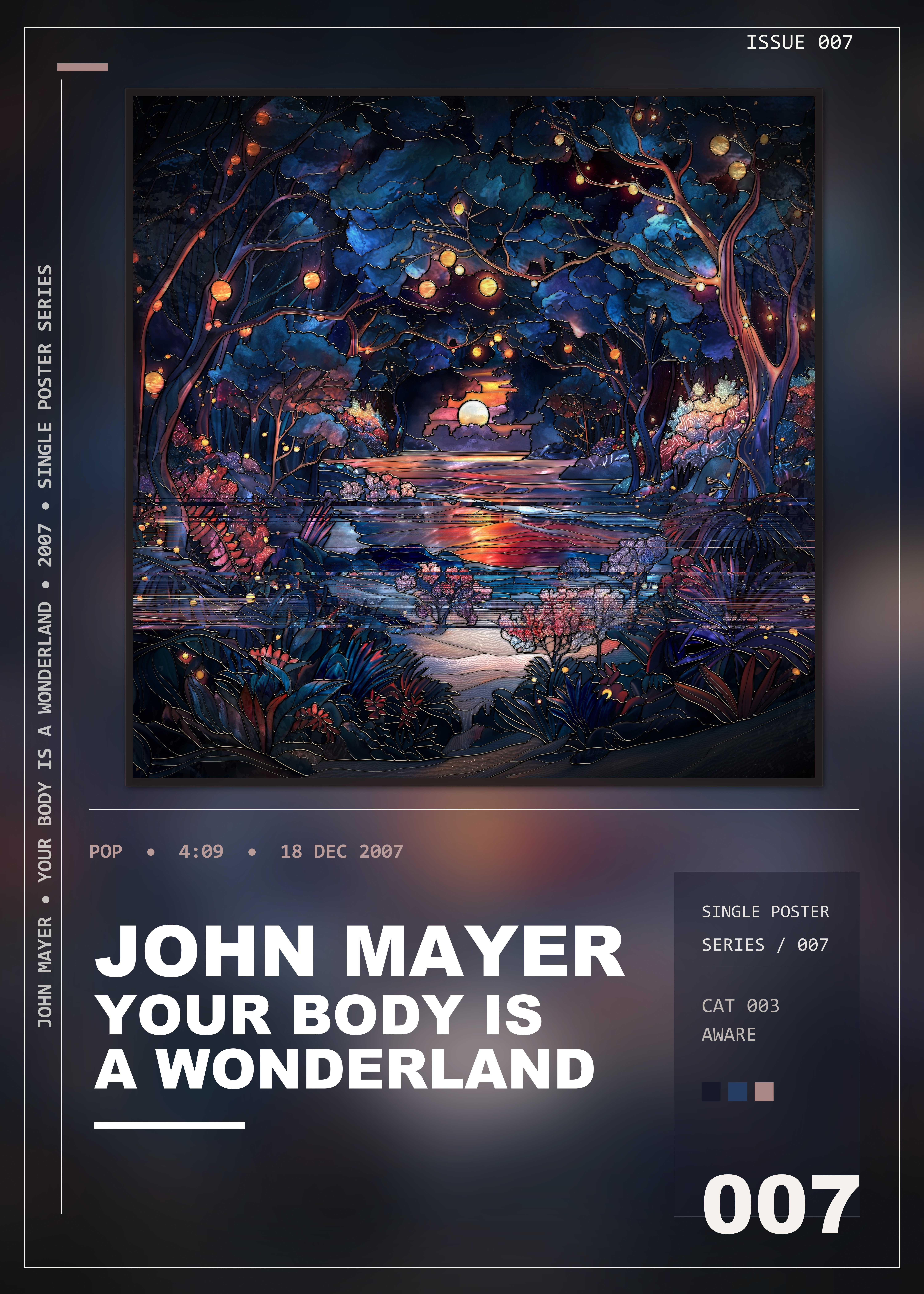 Music poster: John Mayer - Your Body Is a Wonderland