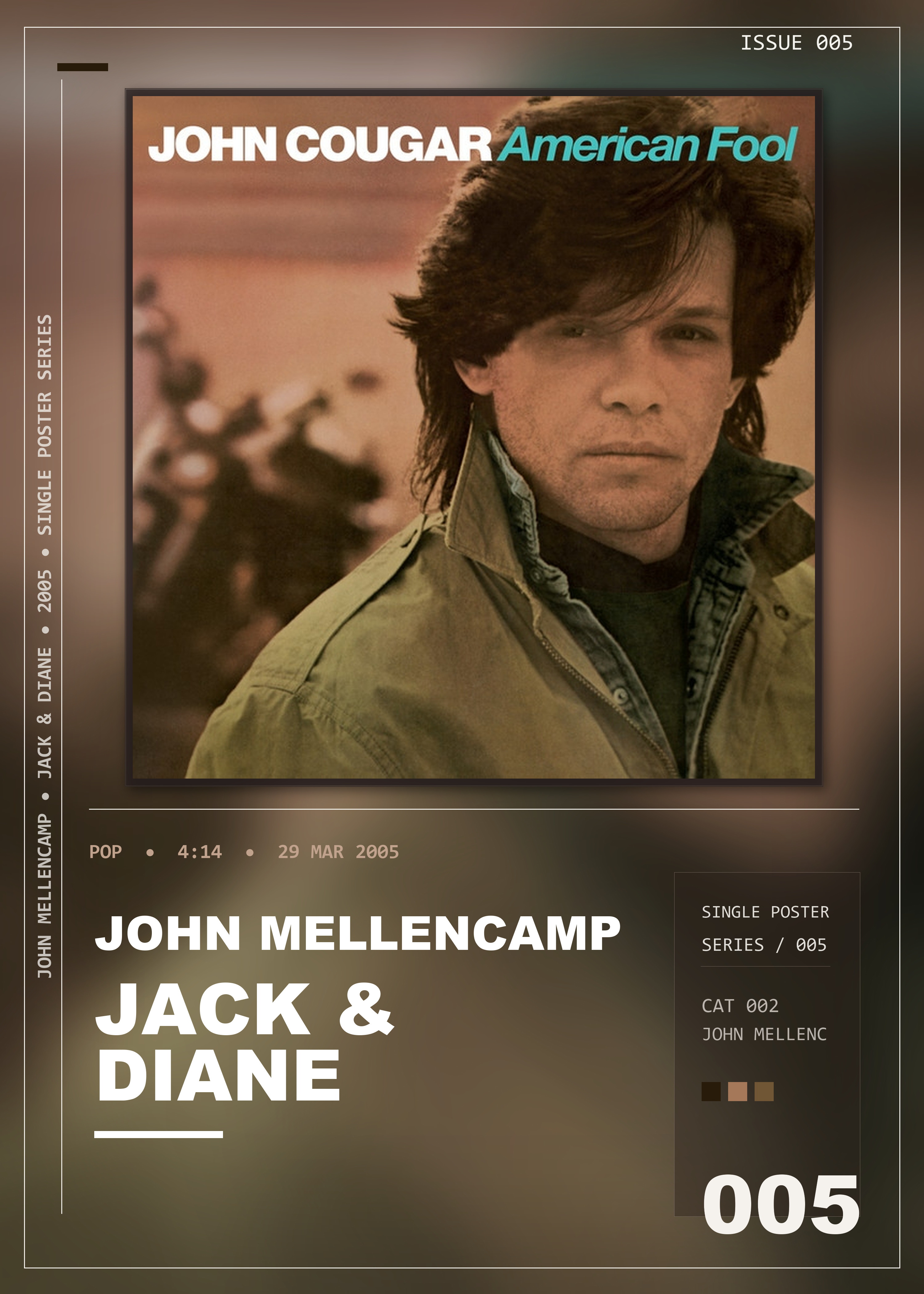 Music poster: John Mellencamp - Jack Diane