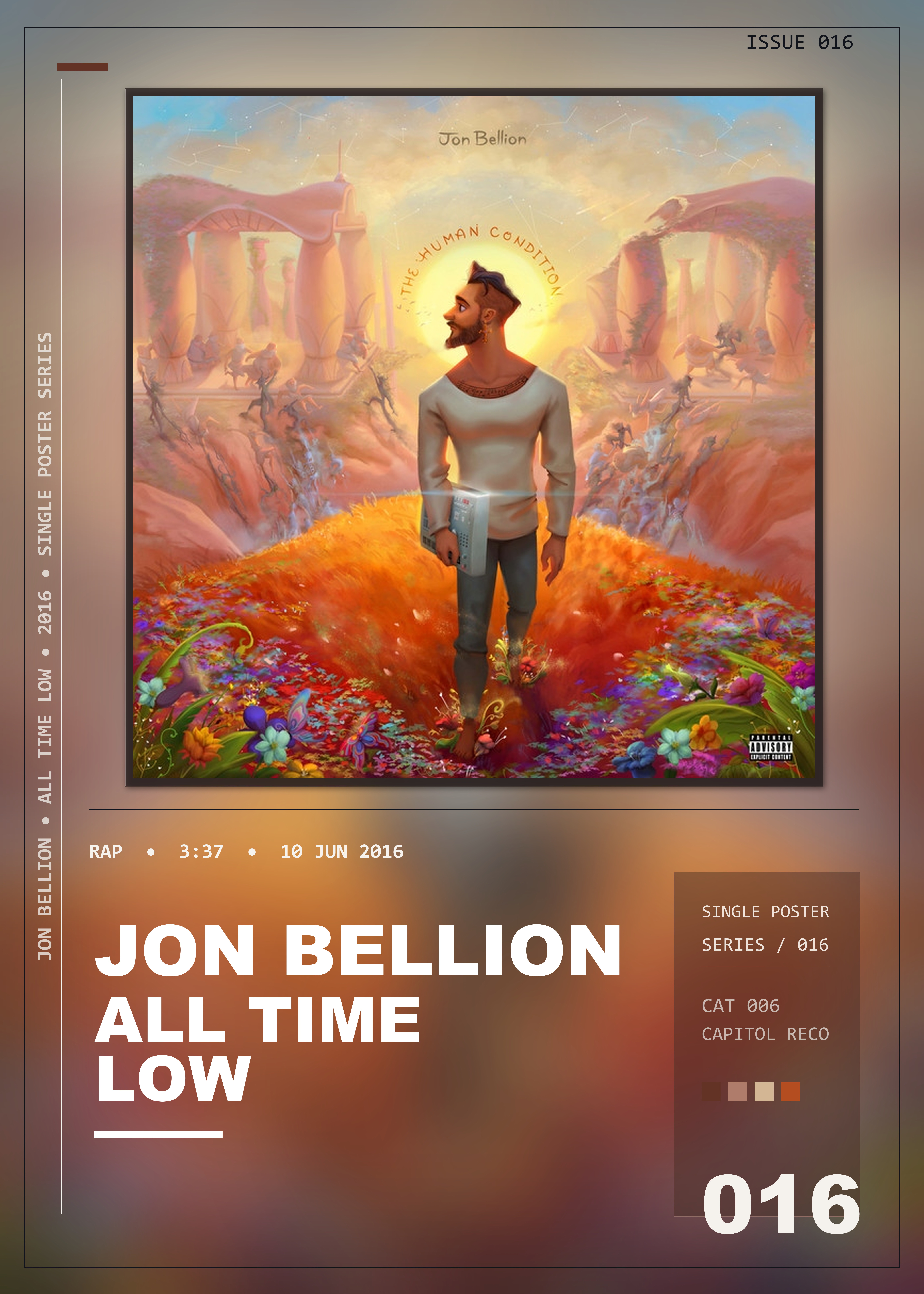 Music poster: Jon Bellion - All Time Low