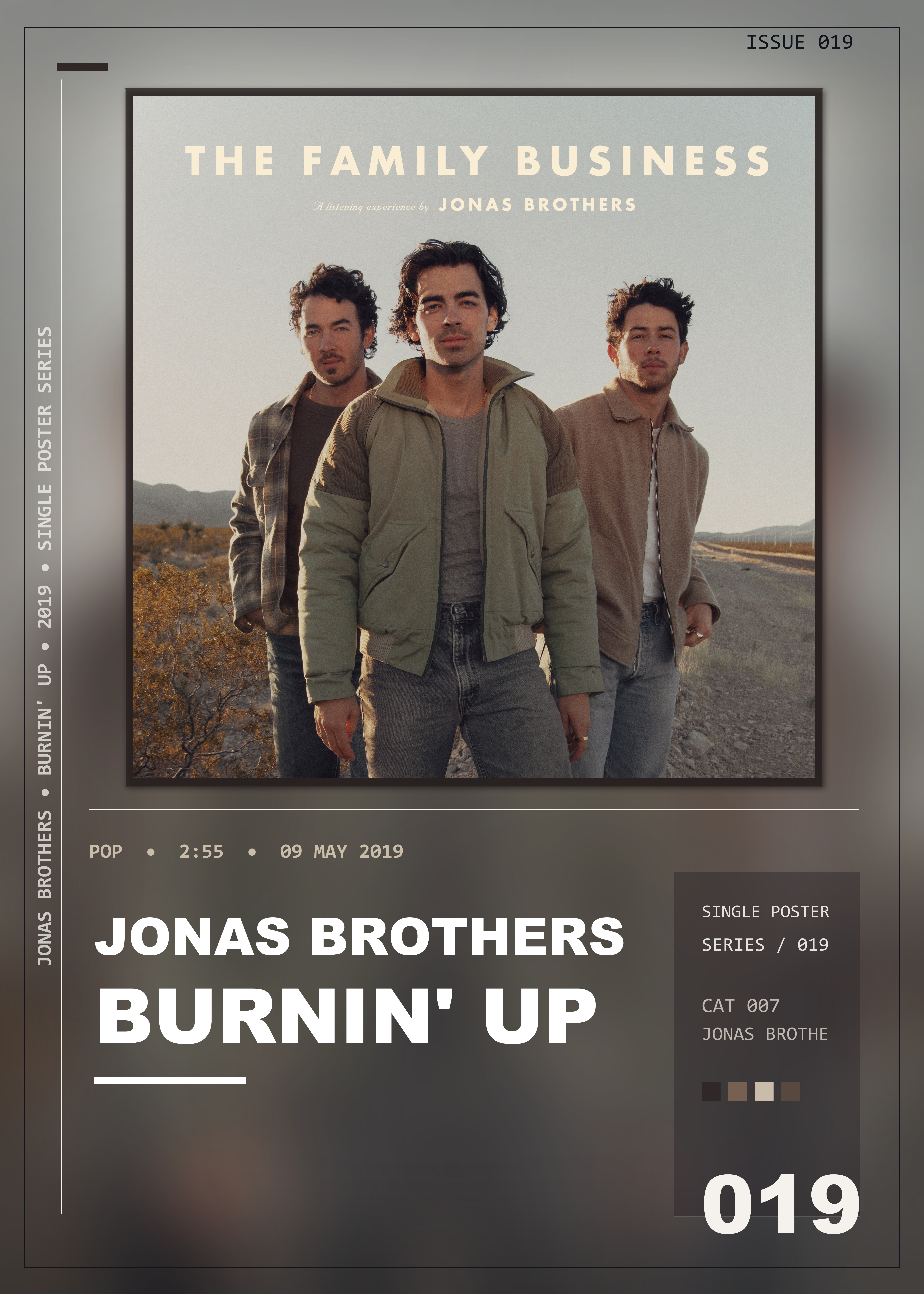 Music poster: Jonas Brothers - Burnin Up