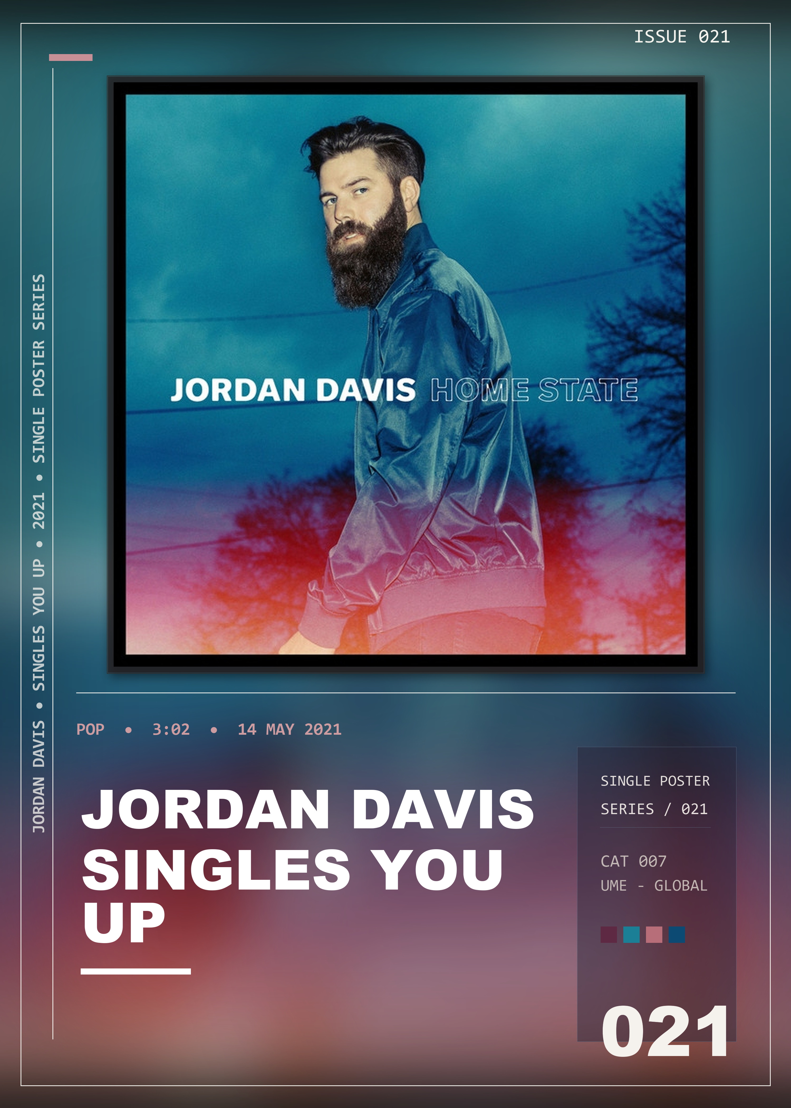 Music poster: Jordan Davis - Singles You Up