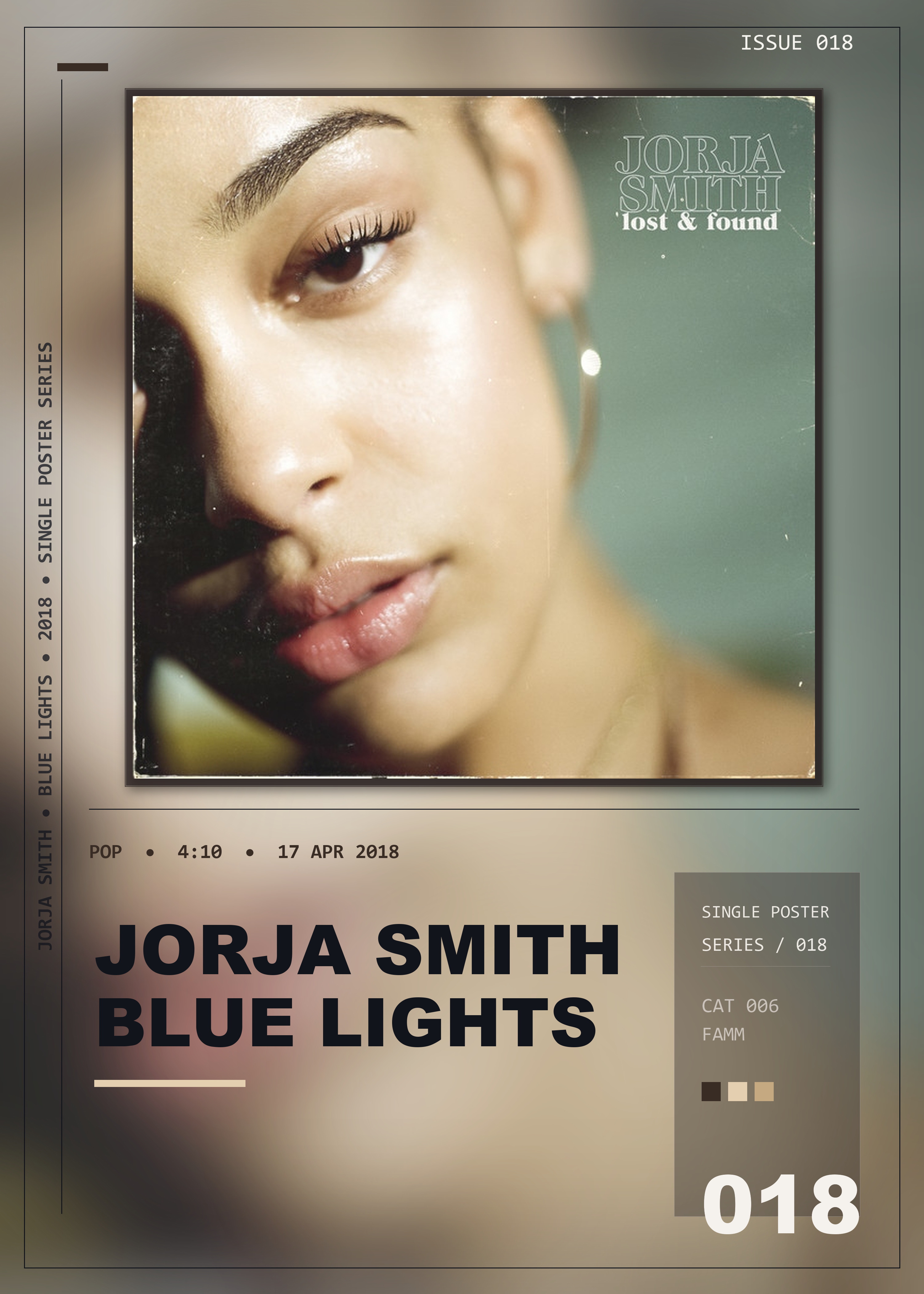 Music poster: Jorja Smith - Blue Lights