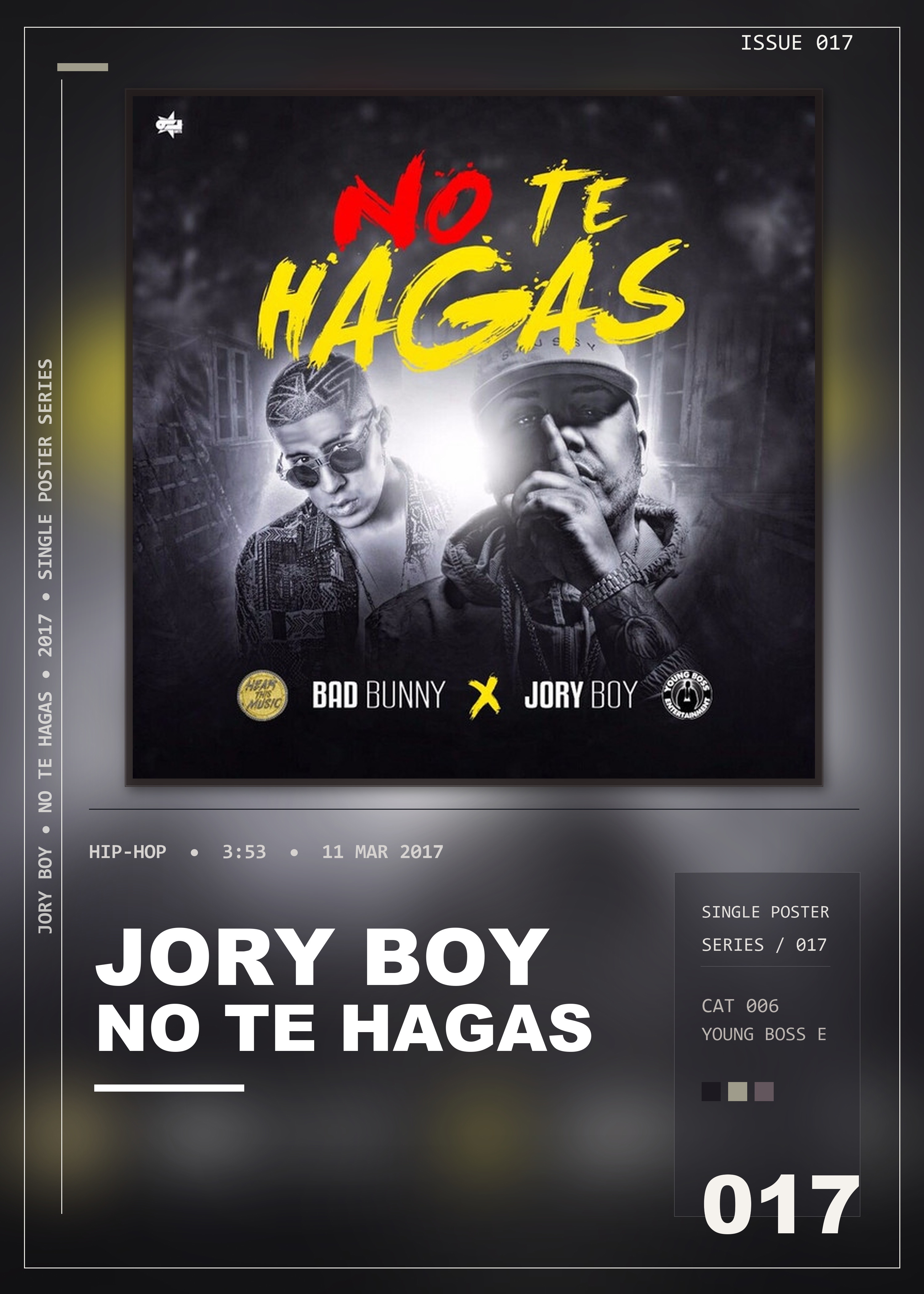 Music poster: Jory Boy - No Te Hagas