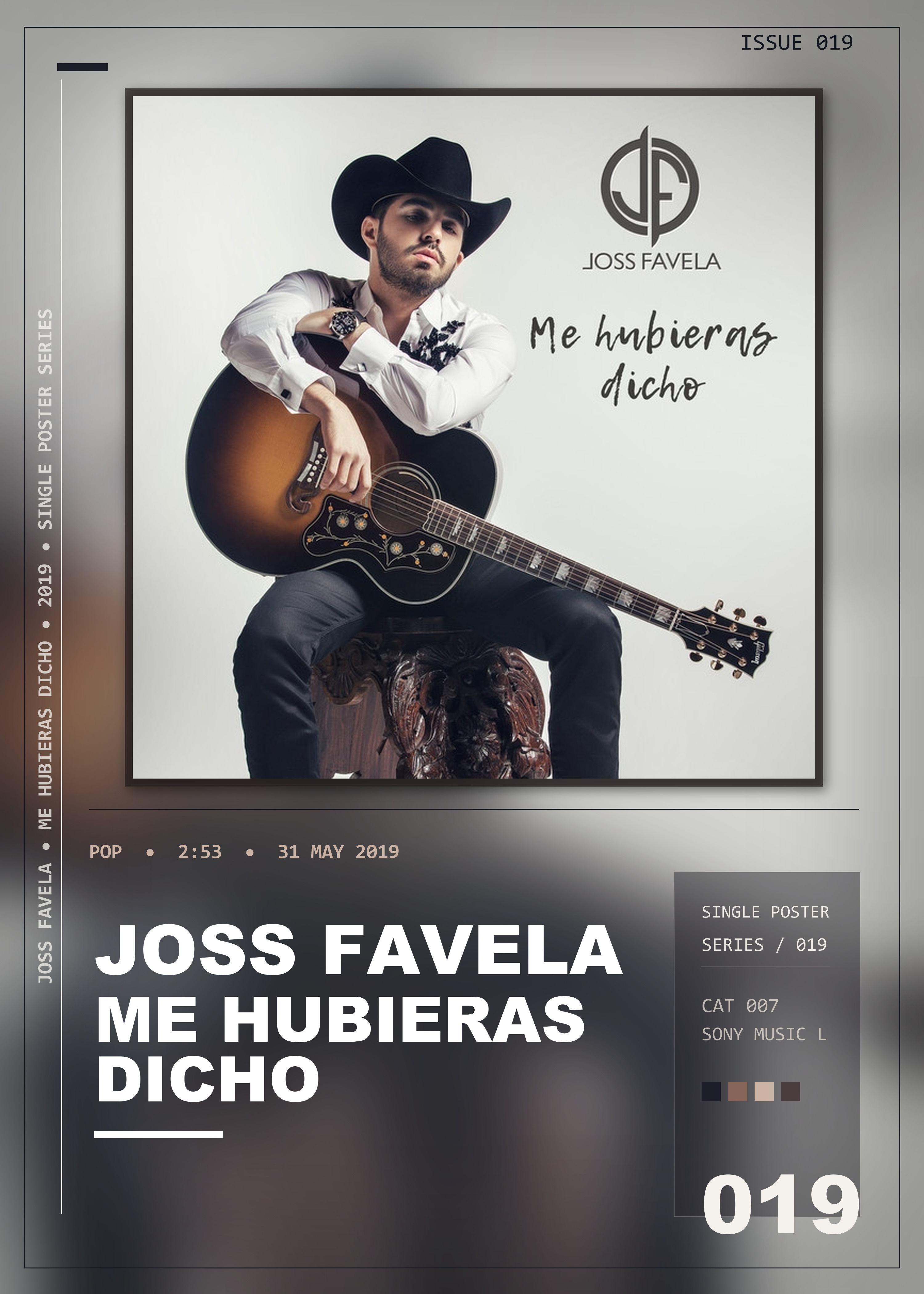 Music poster: Joss Favela - Me Hubieras Dicho