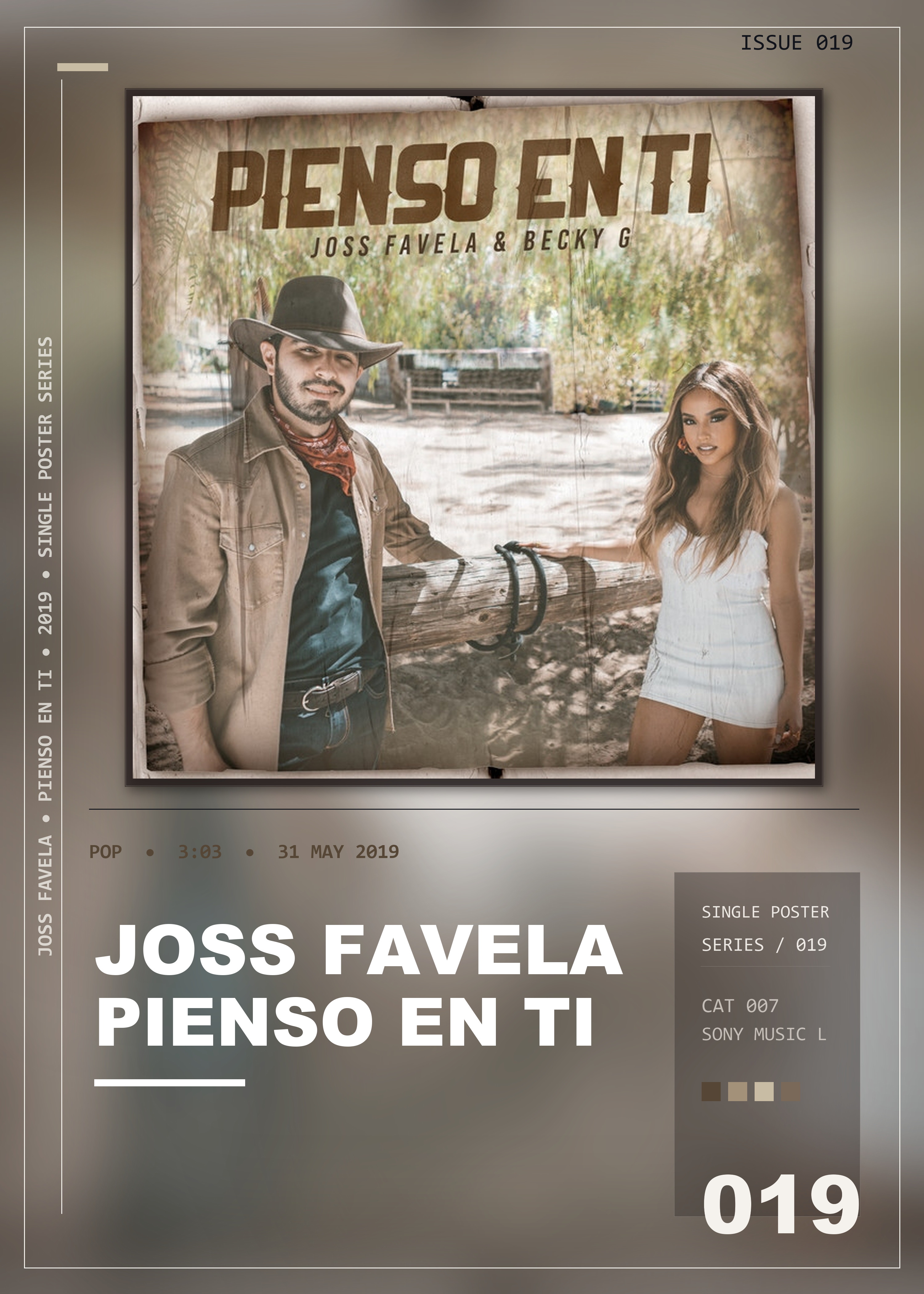 Music poster: Joss Favela - Pienso en Ti
