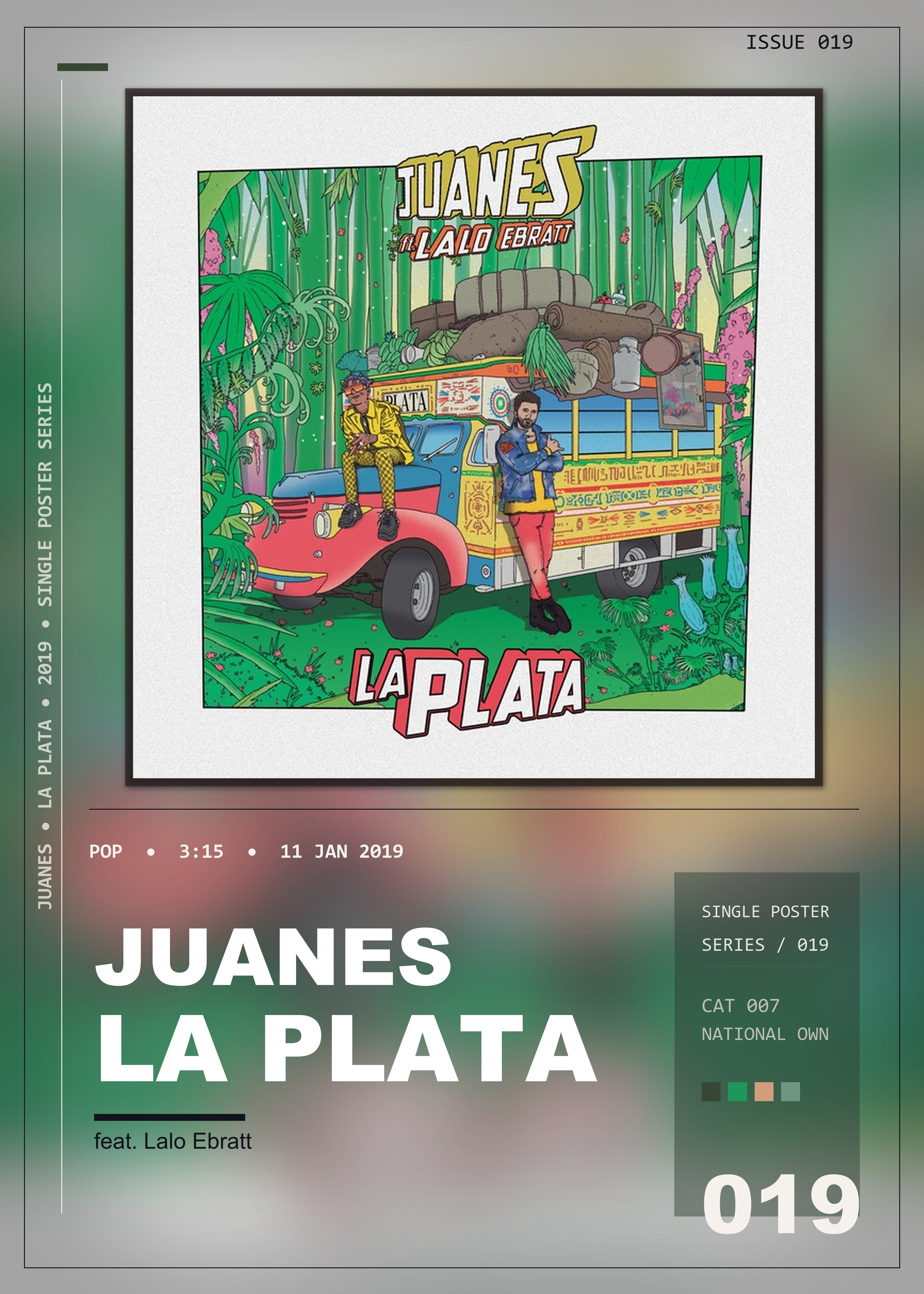 Music poster: Juanes - La Plata feat Lalo Ebratt