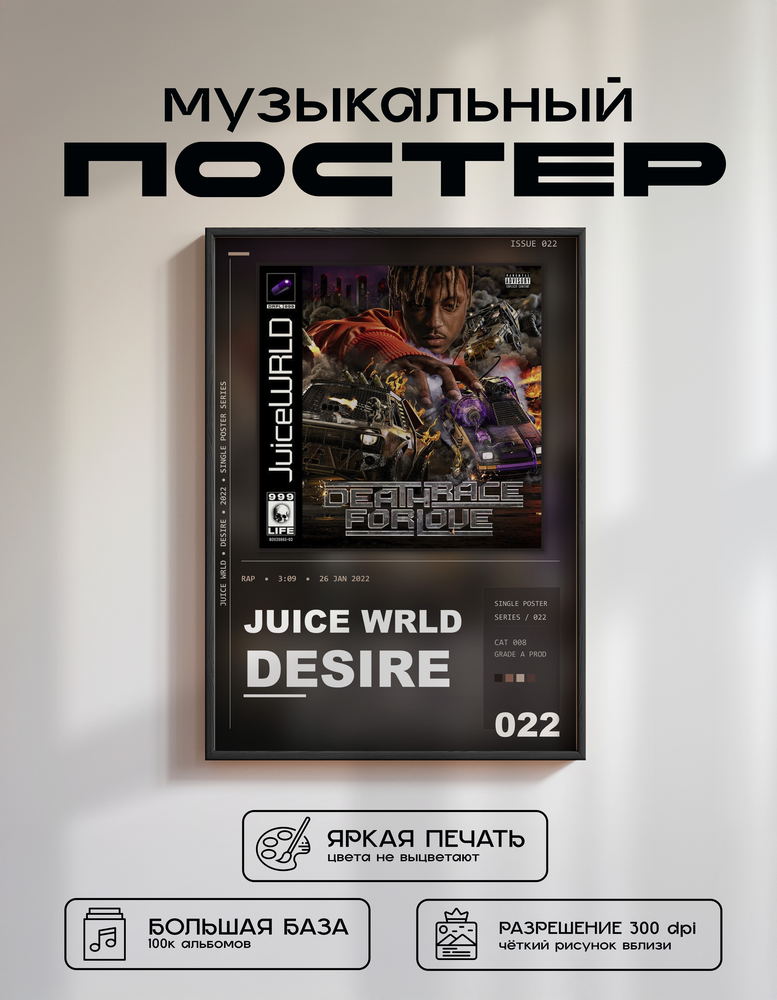 Music poster: Juice WRLD - Desire