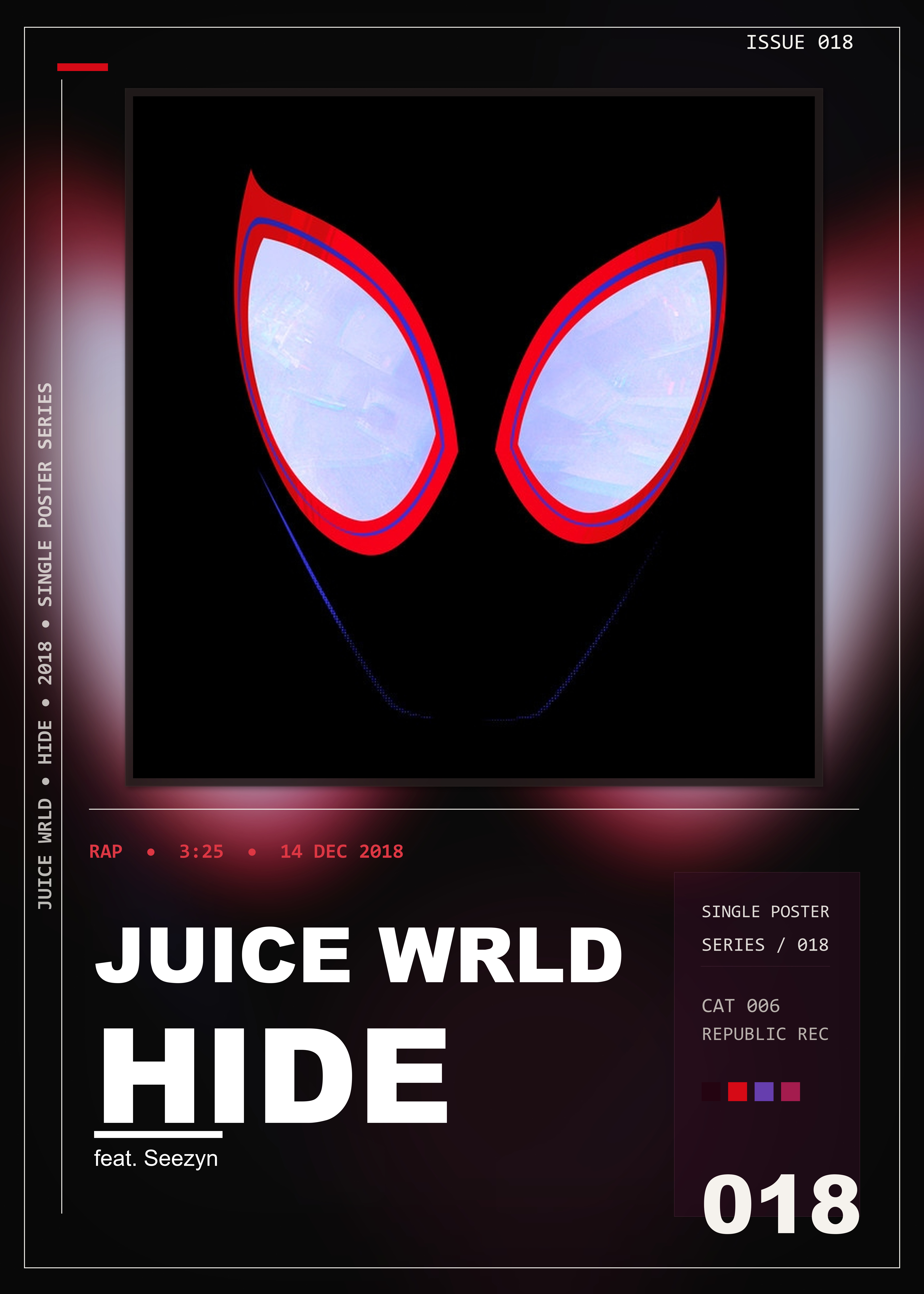 Music poster: Juice WRLD - Hide feat Seezyn