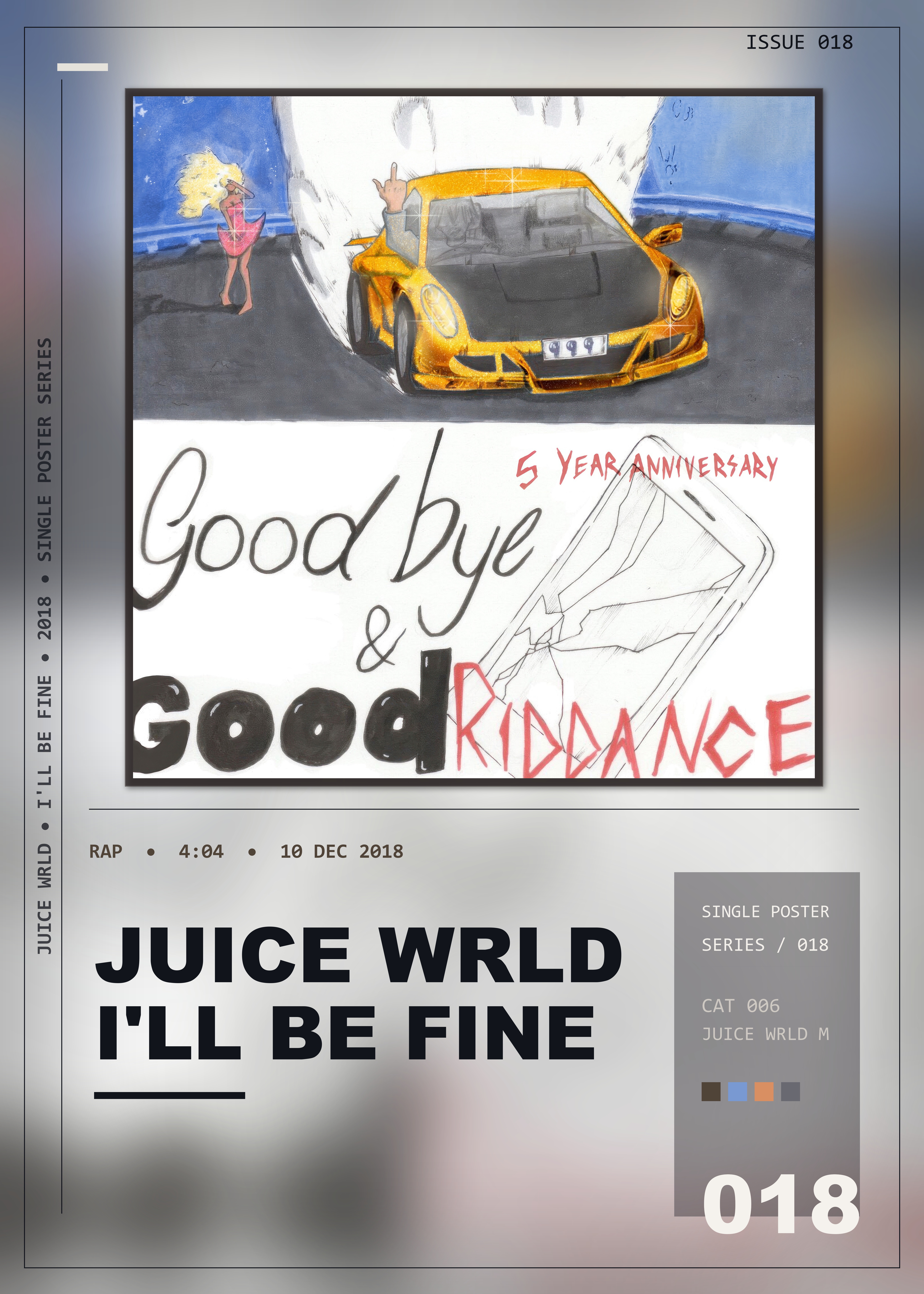 Music poster: Juice WRLD - Ill Be Fine