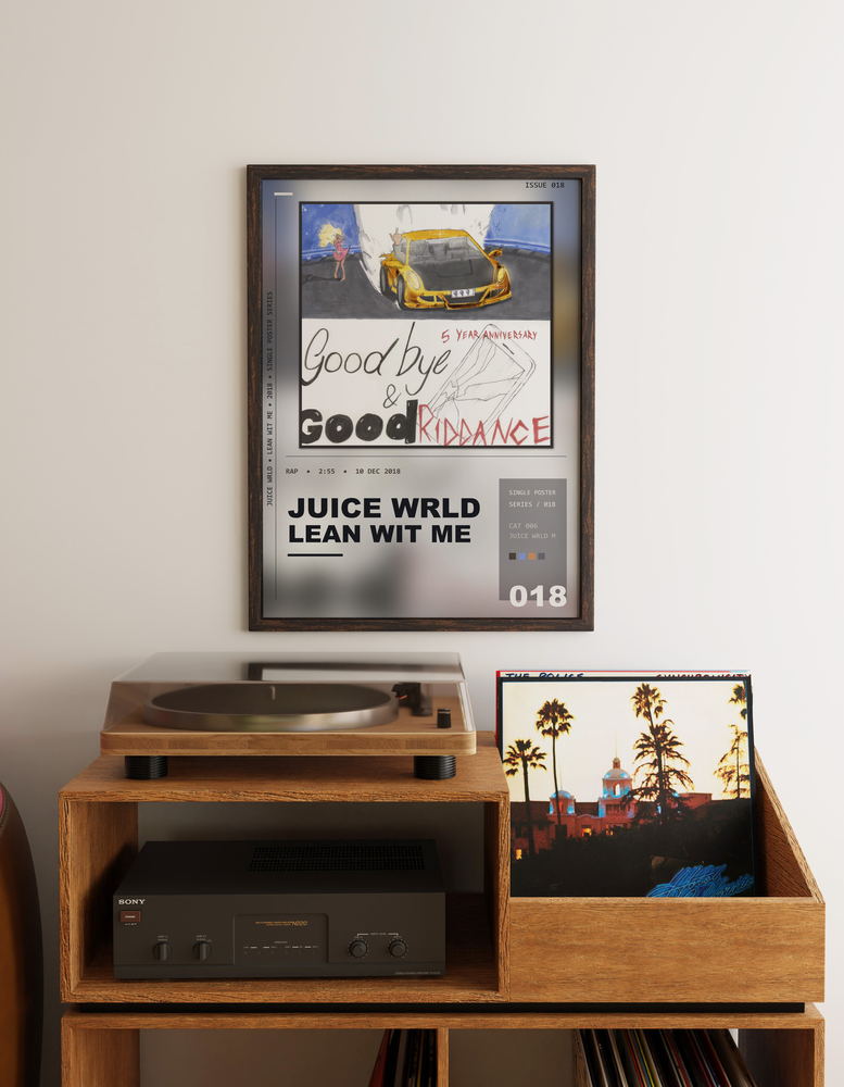 Music poster: Juice WRLD - Lean Wit Me