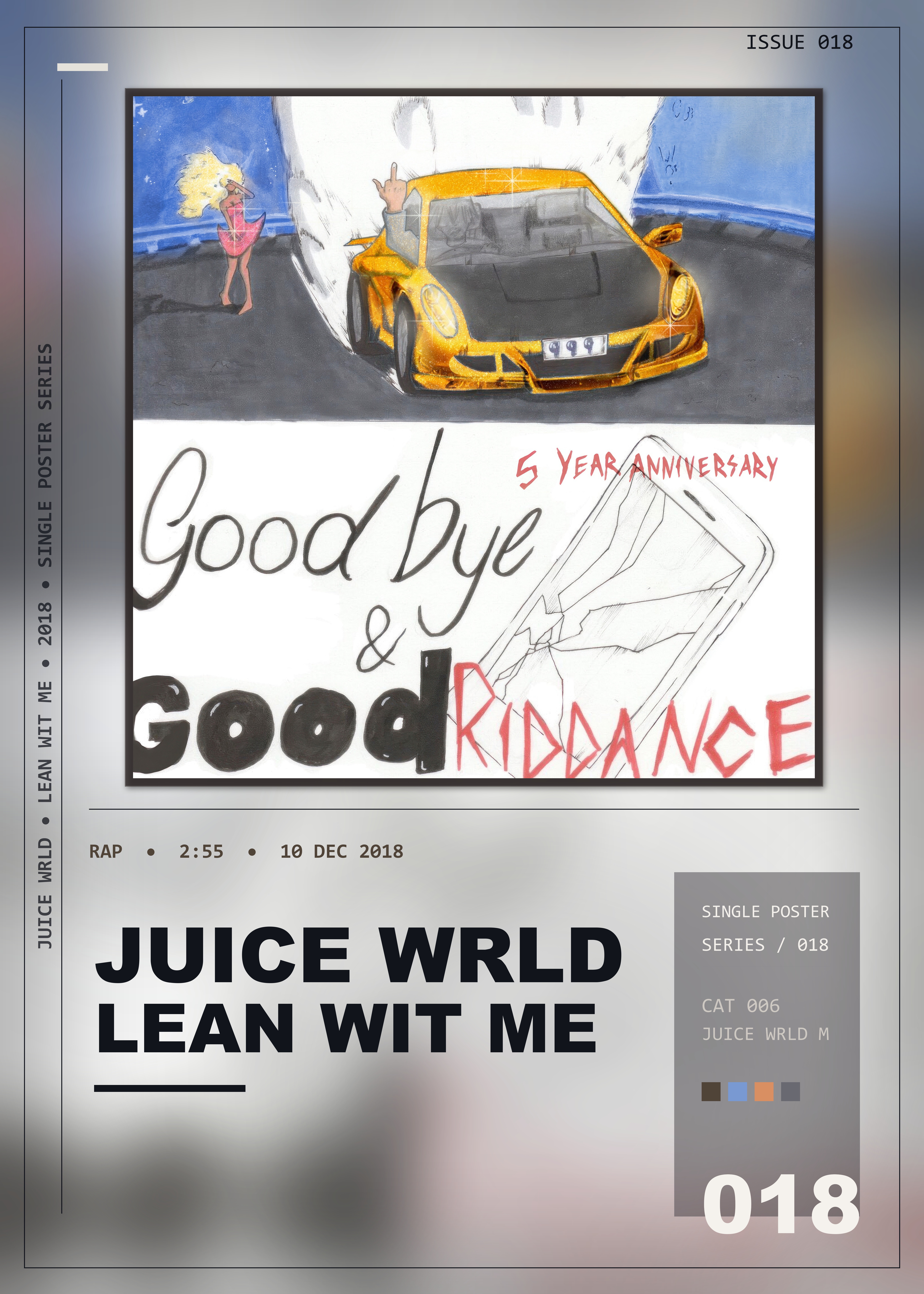 Music poster: Juice WRLD - Lean Wit Me