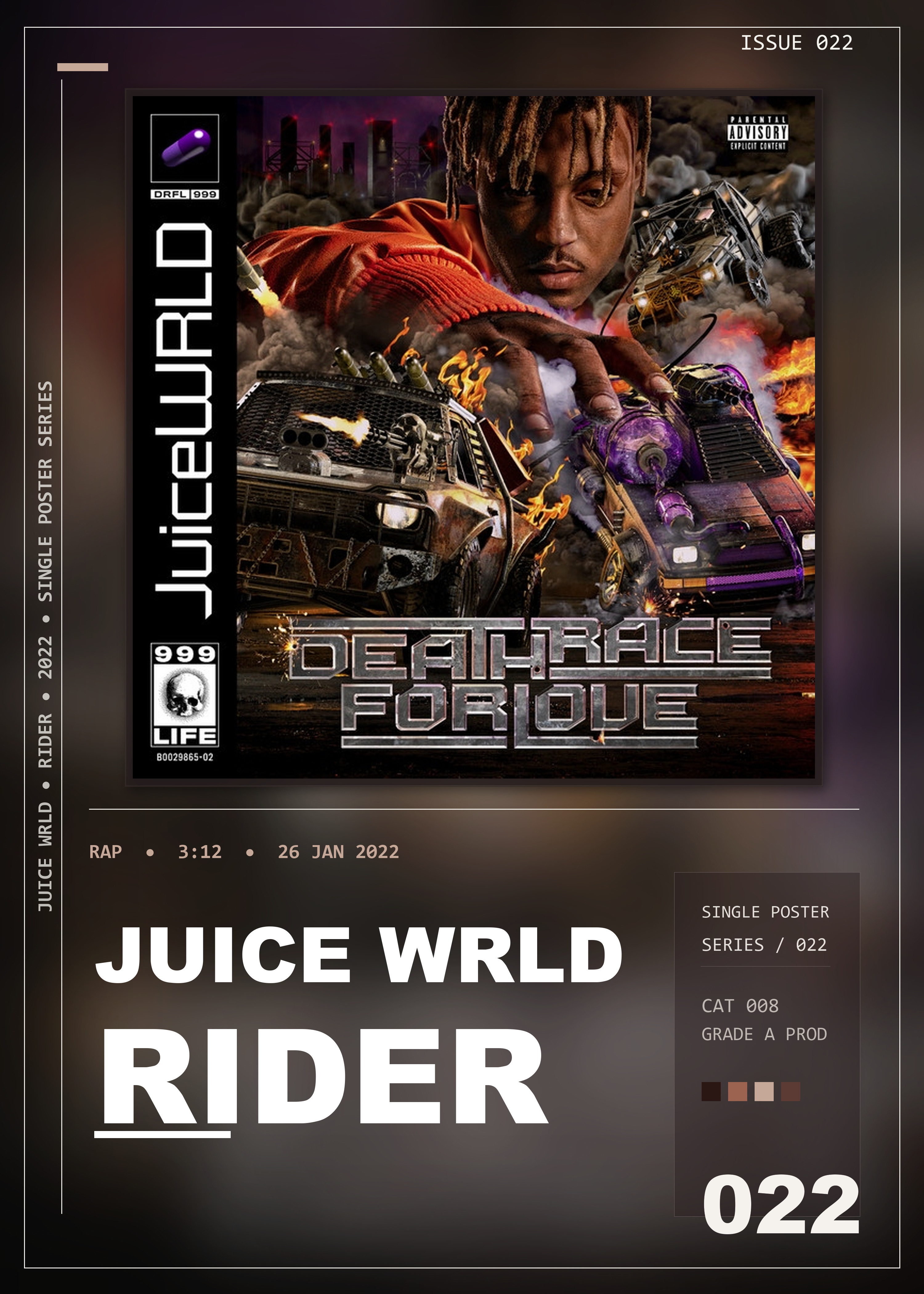 Music poster: Juice WRLD - Rider