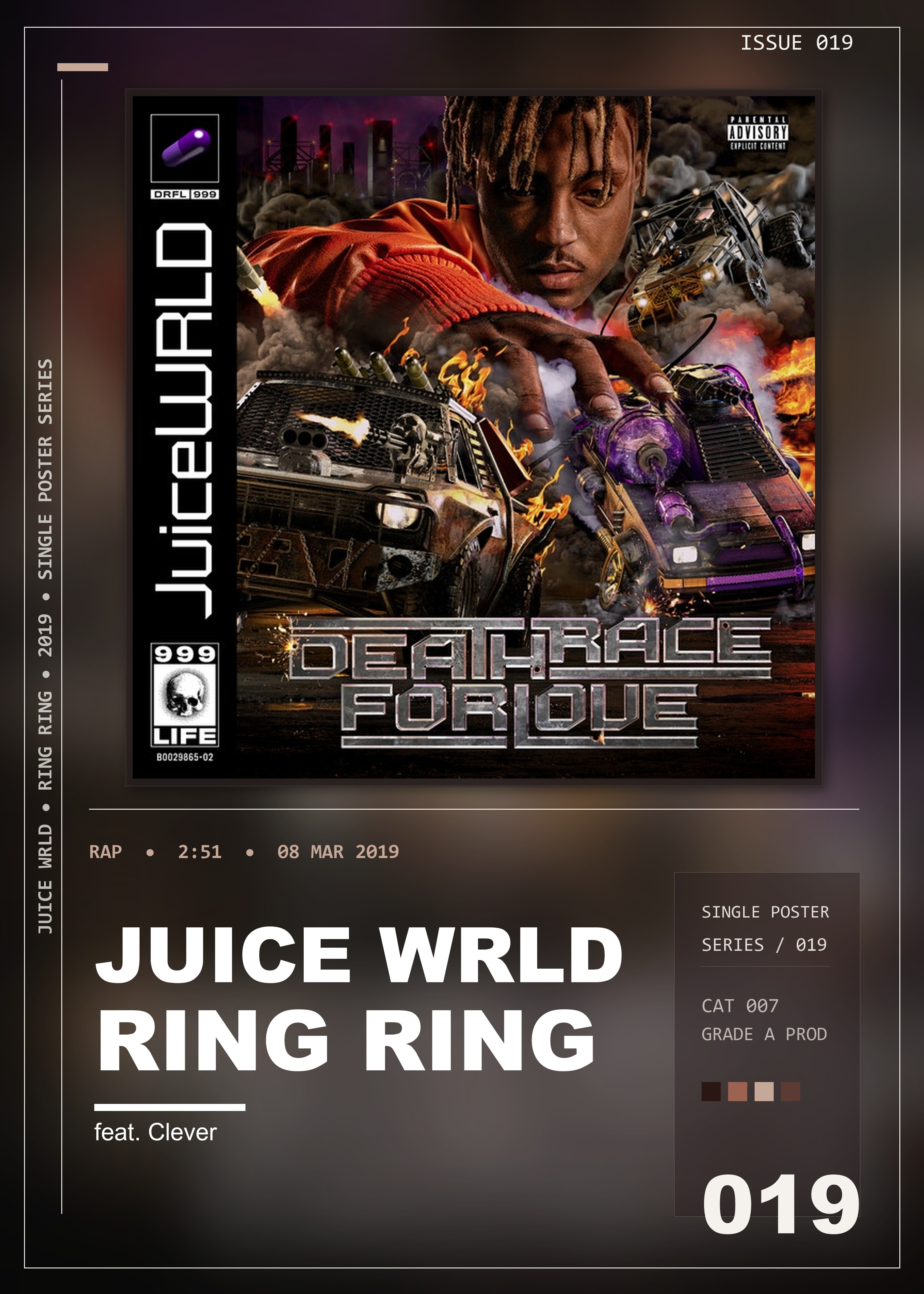 Music poster: Juice WRLD - Ring Ring feat Clever