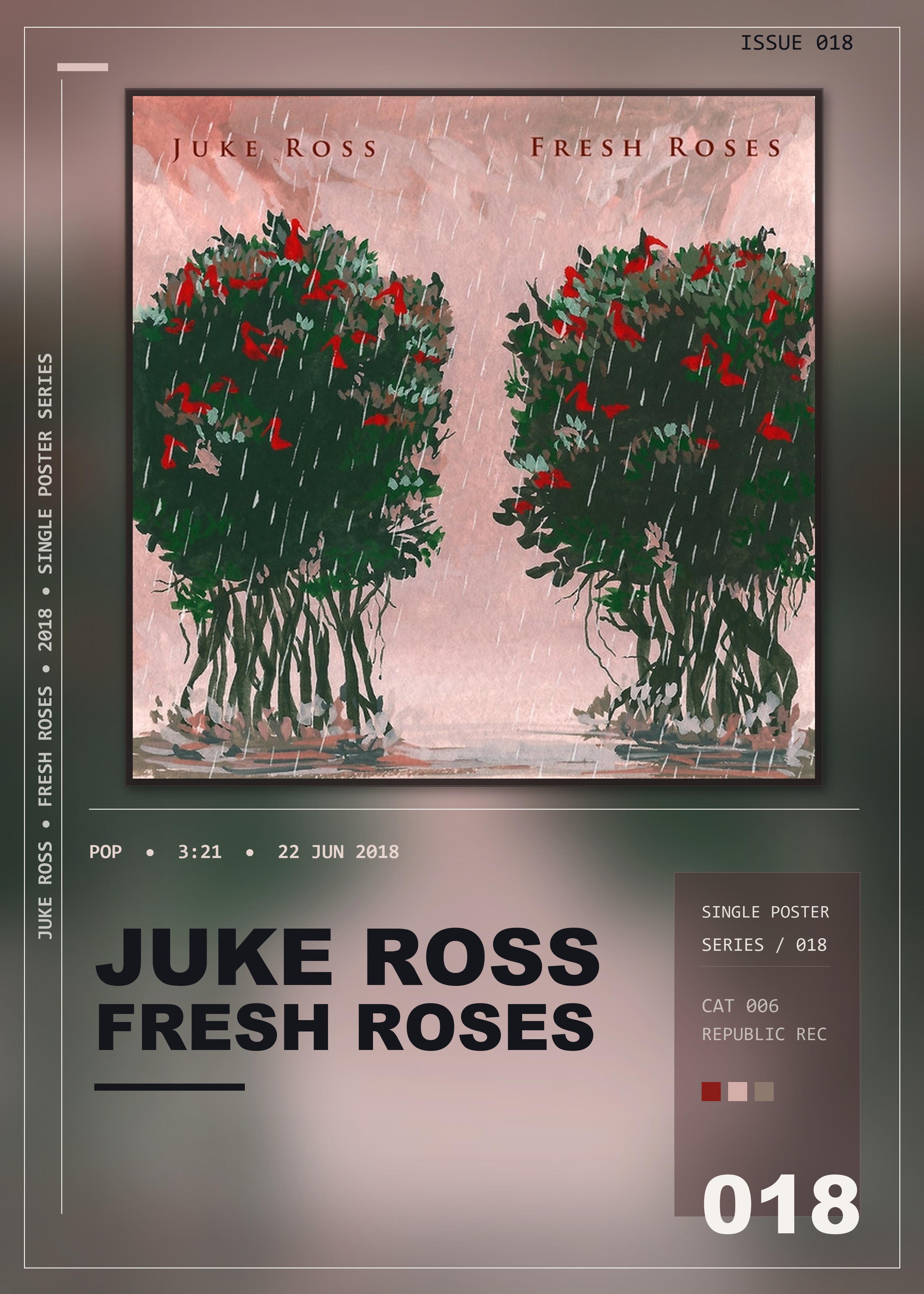 Music poster: Juke Ross - Fresh Roses