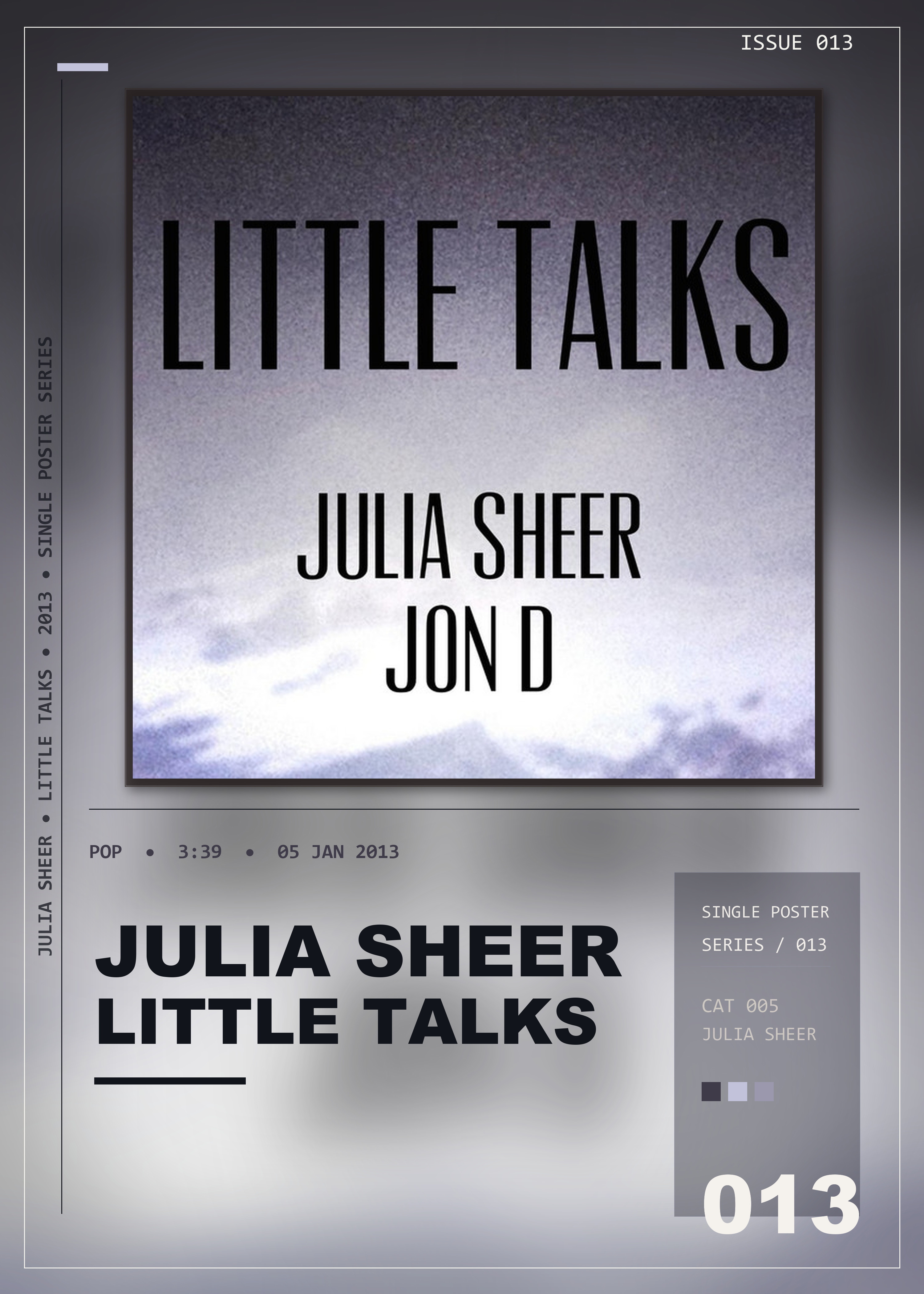 Music poster: Julia Sheer - Little Talks