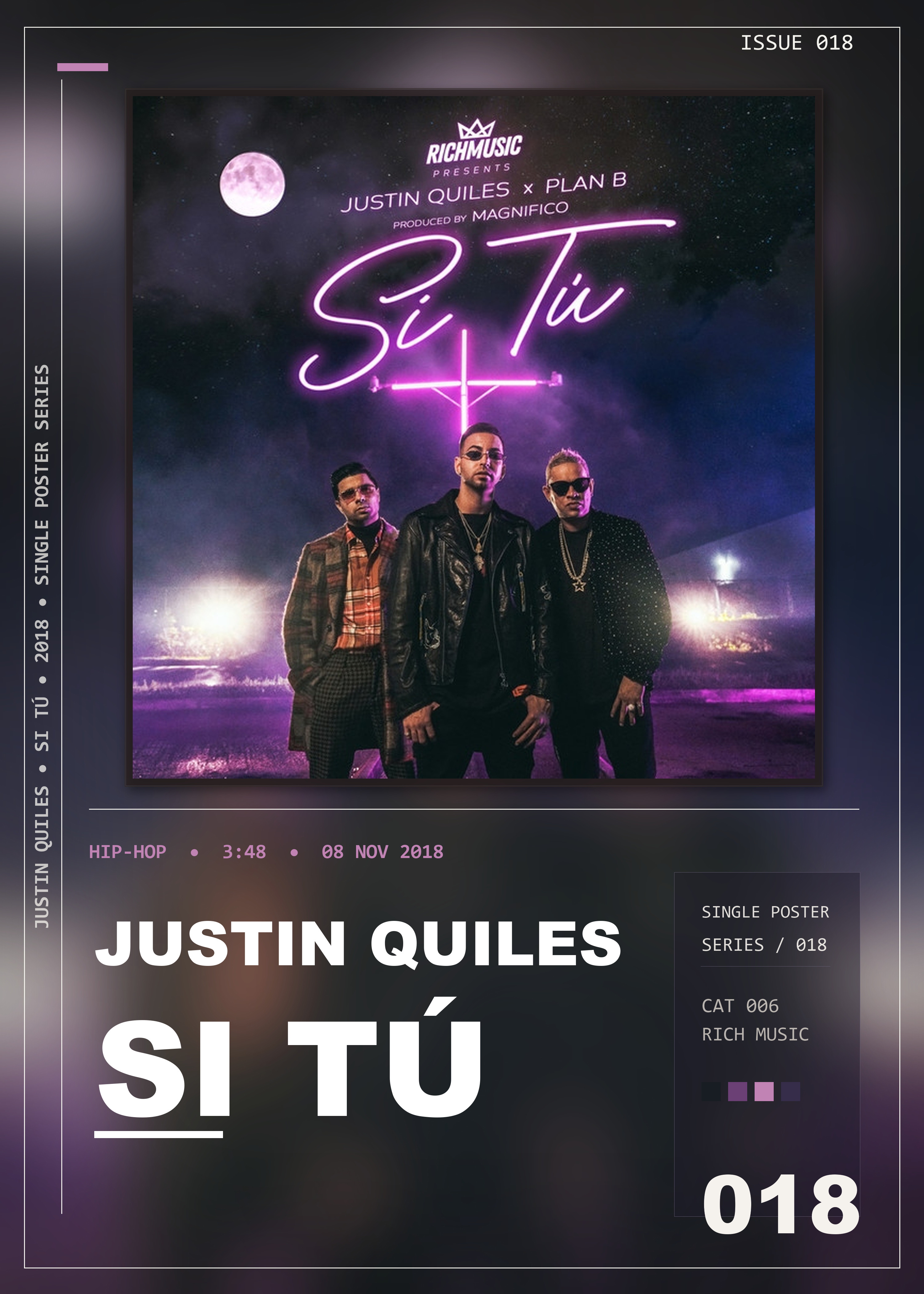 Music poster: Justin Quiles - Si Tú