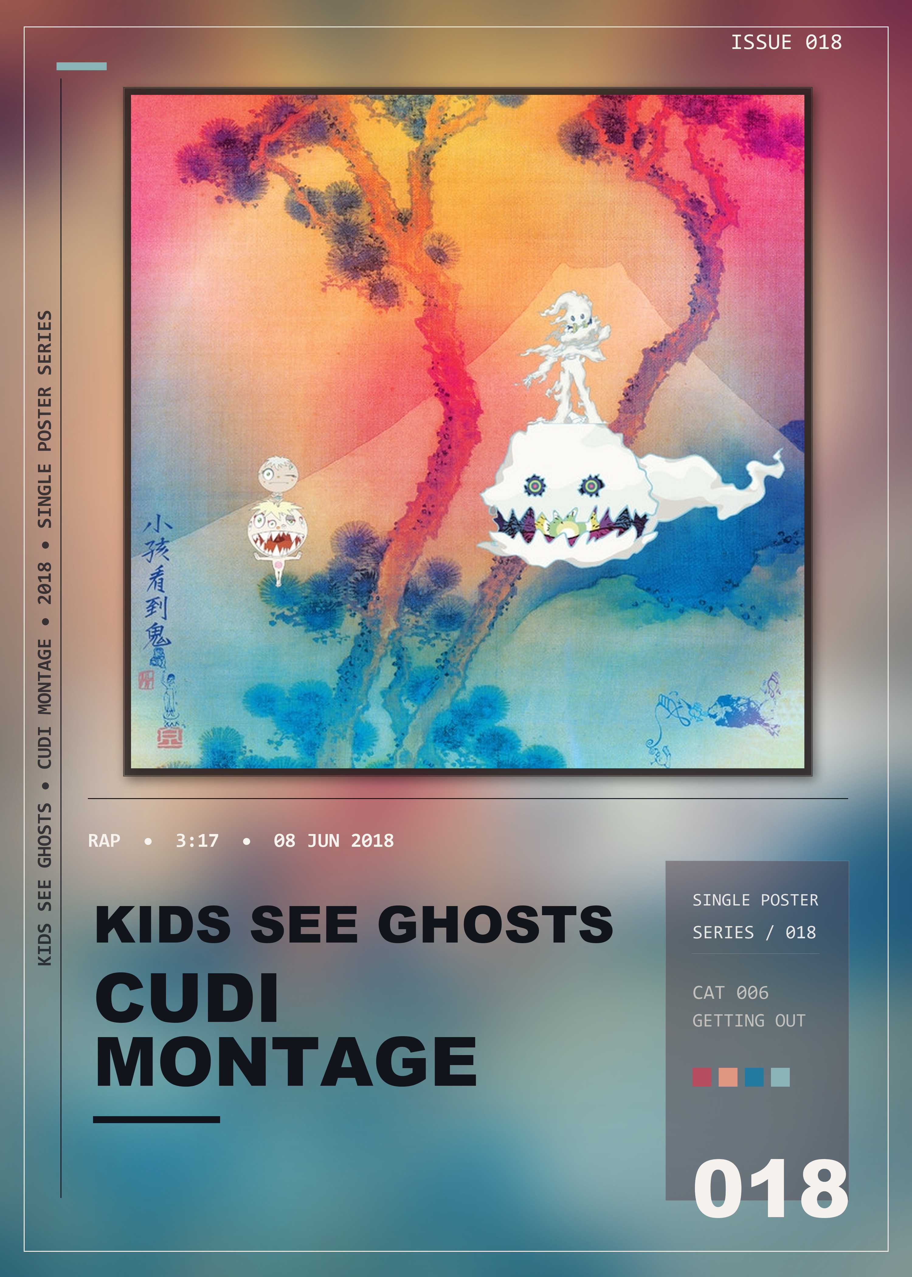 Music poster: KIDS SEE GHOSTS - Cudi Montage