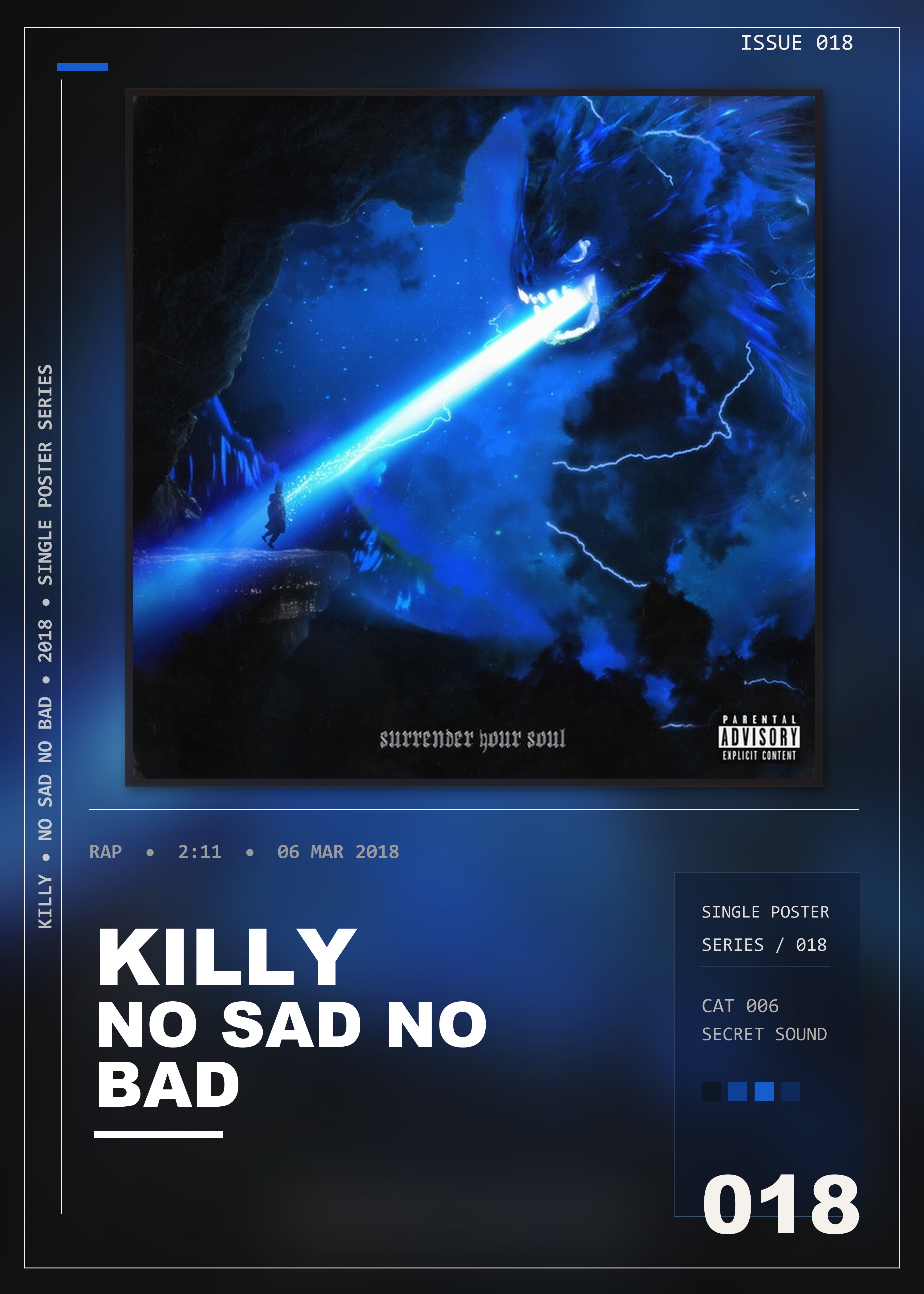 Music poster: KILLY - No Sad No Bad