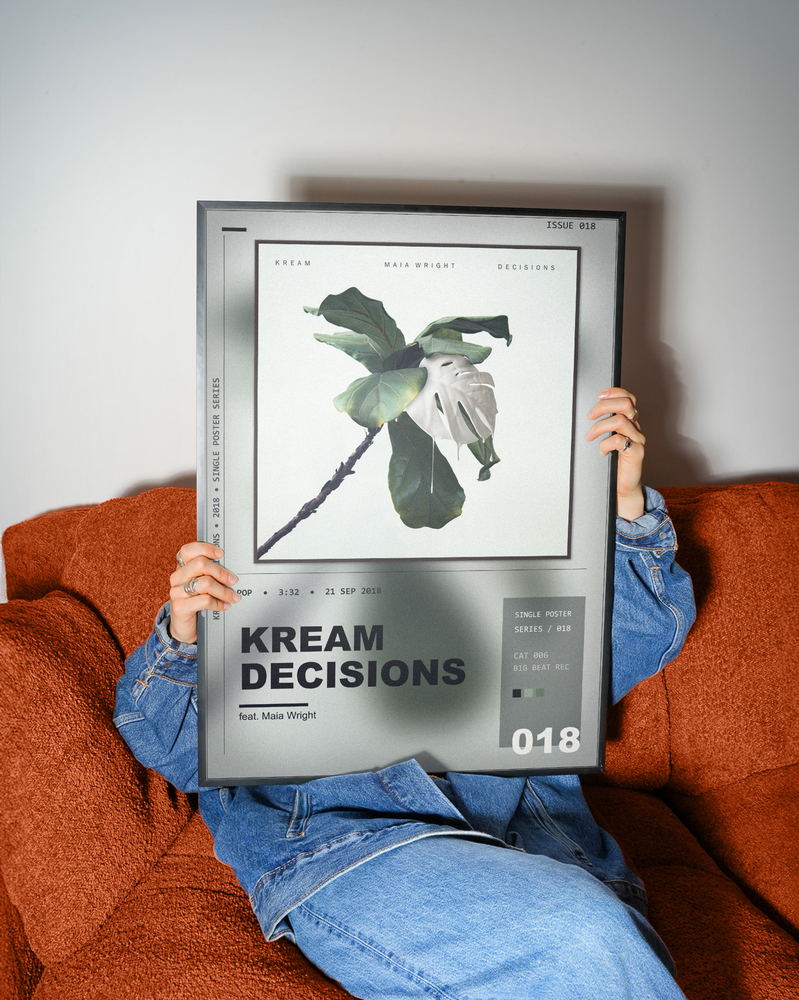 Music poster: KREAM - Decisions feat Maia Wright