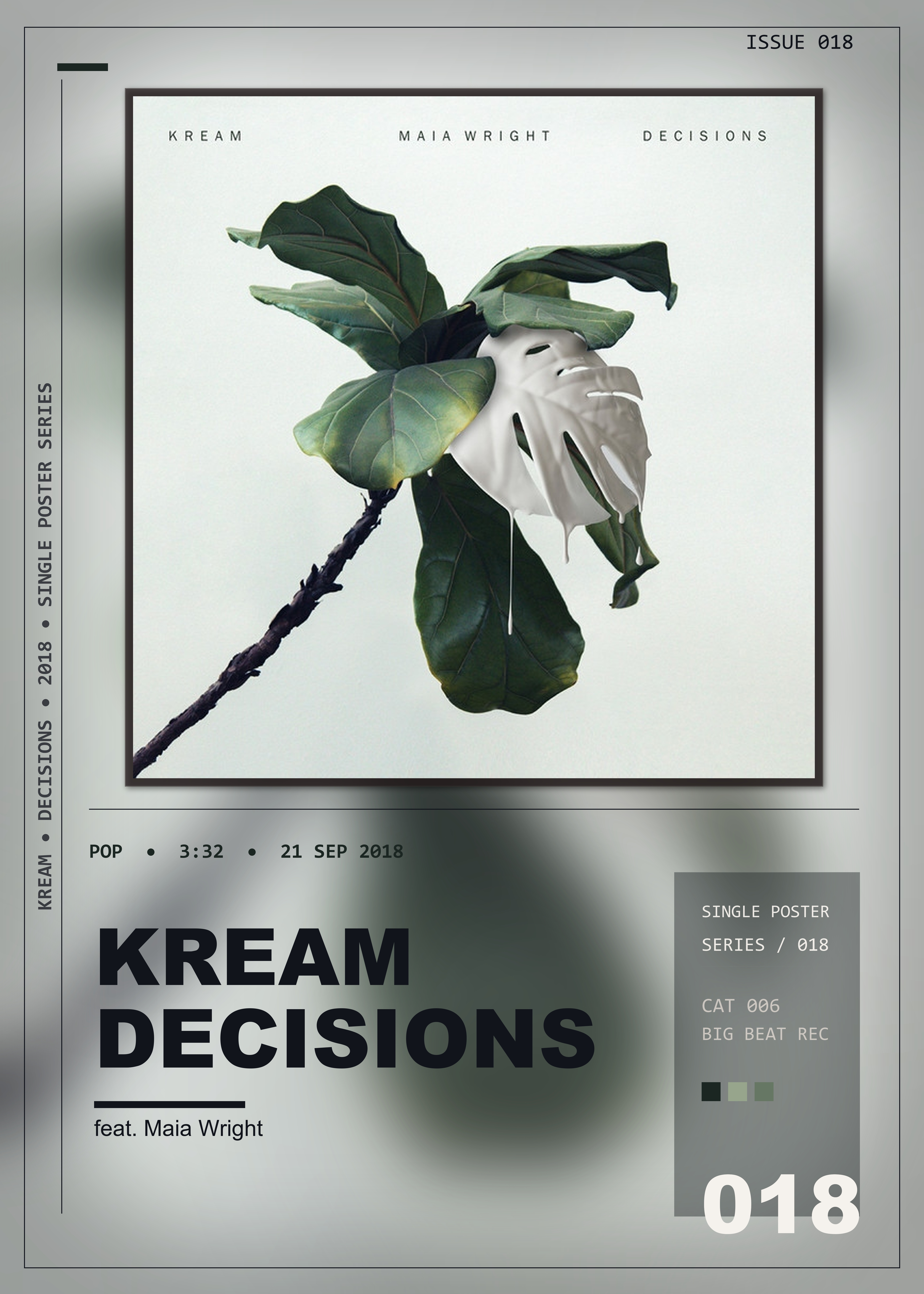 Music poster: KREAM - Decisions feat Maia Wright