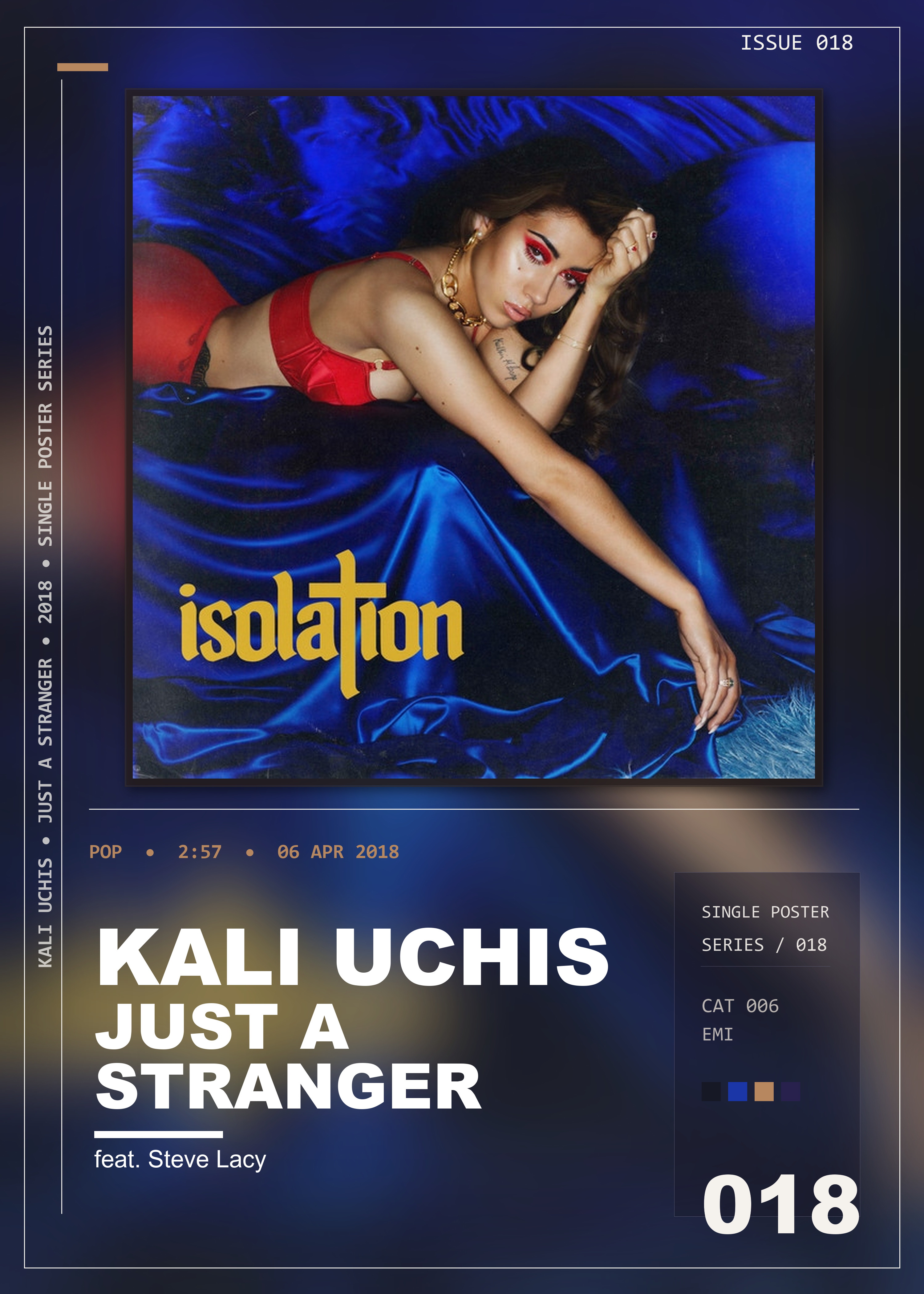 Music poster: Kali Uchis - Just A Stranger feat Steve Lacy