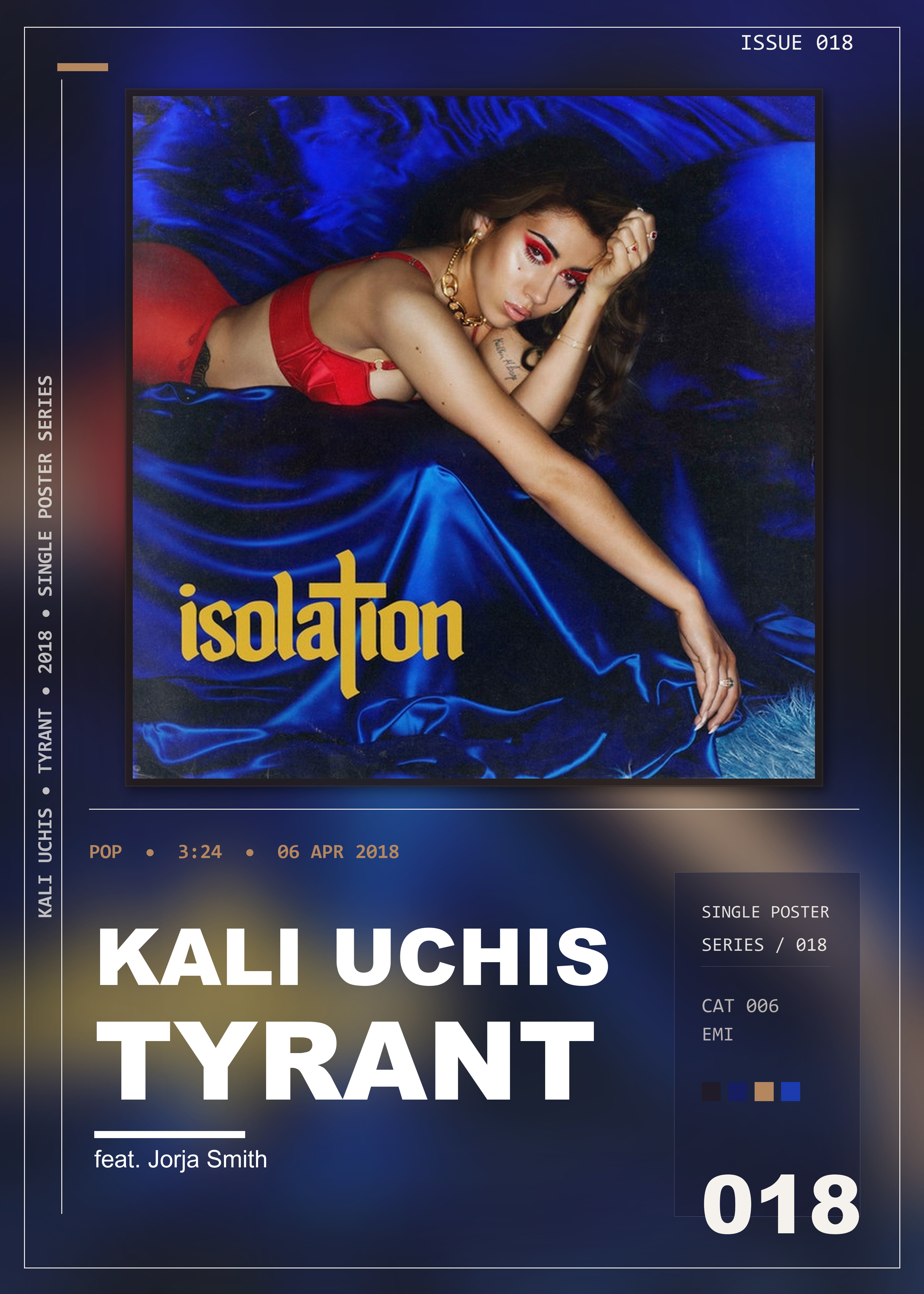 Music poster: Kali Uchis - Tyrant feat Jorja Smith