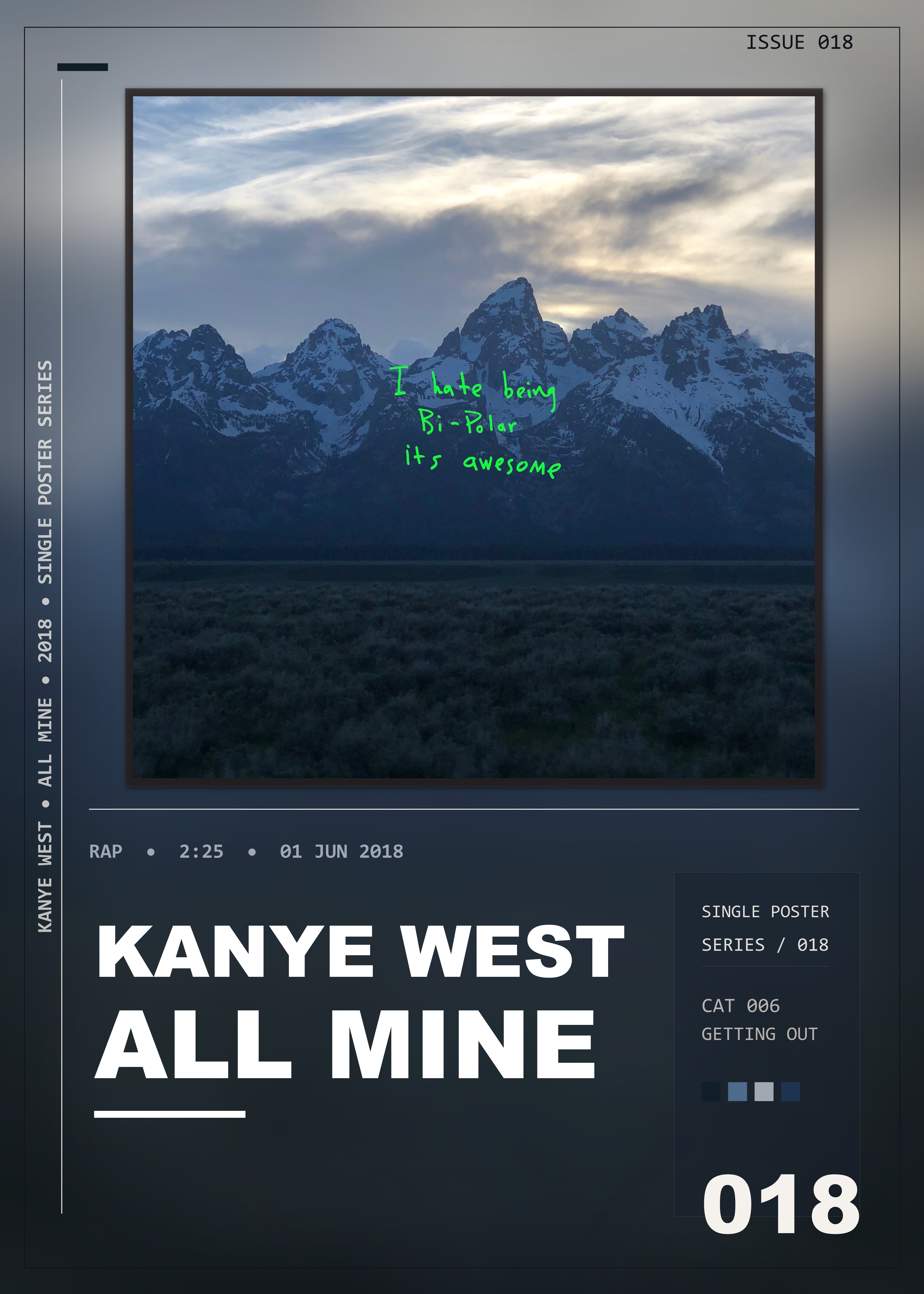 Music poster: Kanye West - All Mine