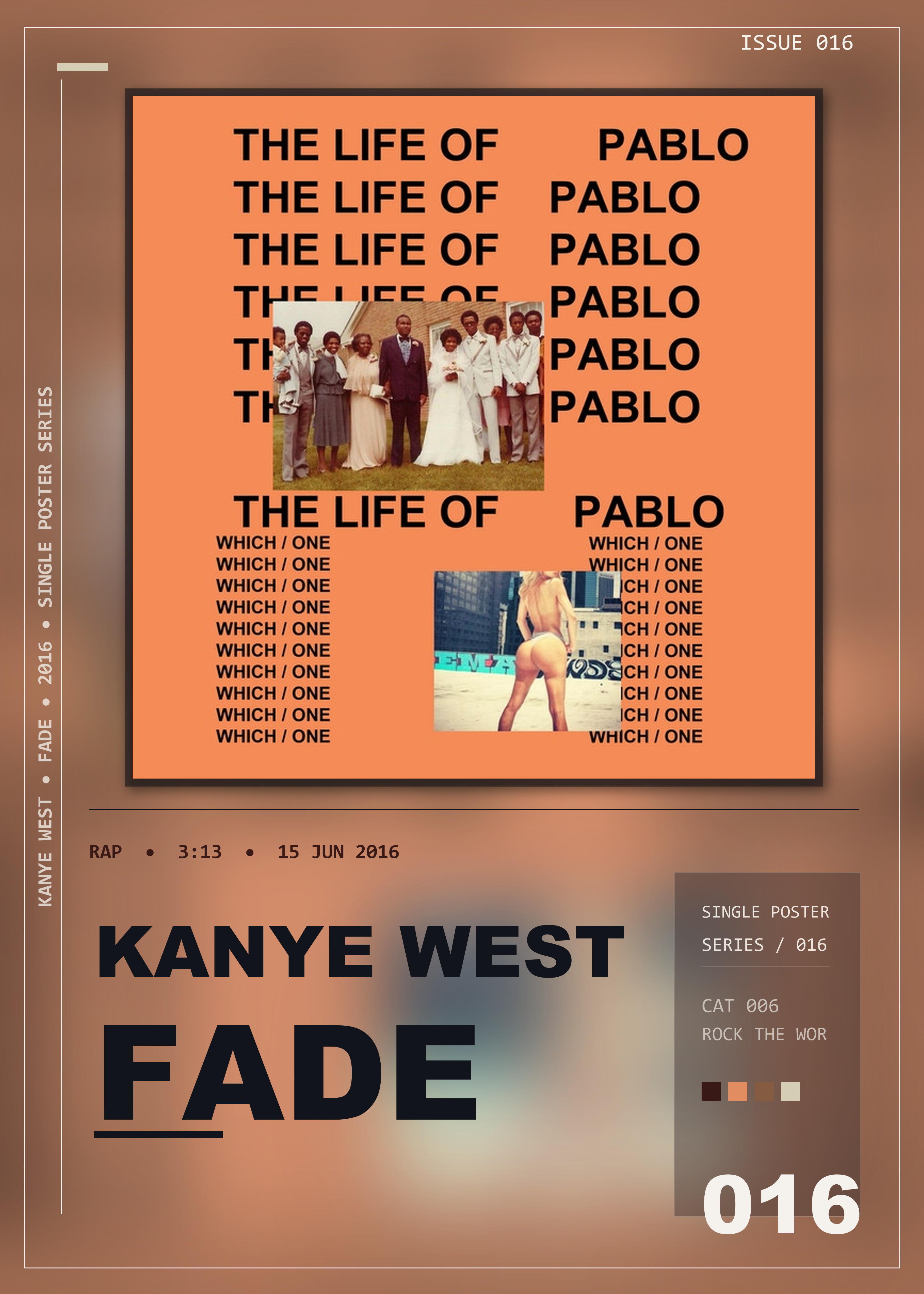 Music poster: Kanye West - Fade