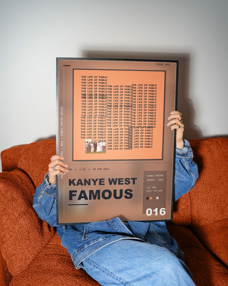 Music poster: Kanye West - Famous