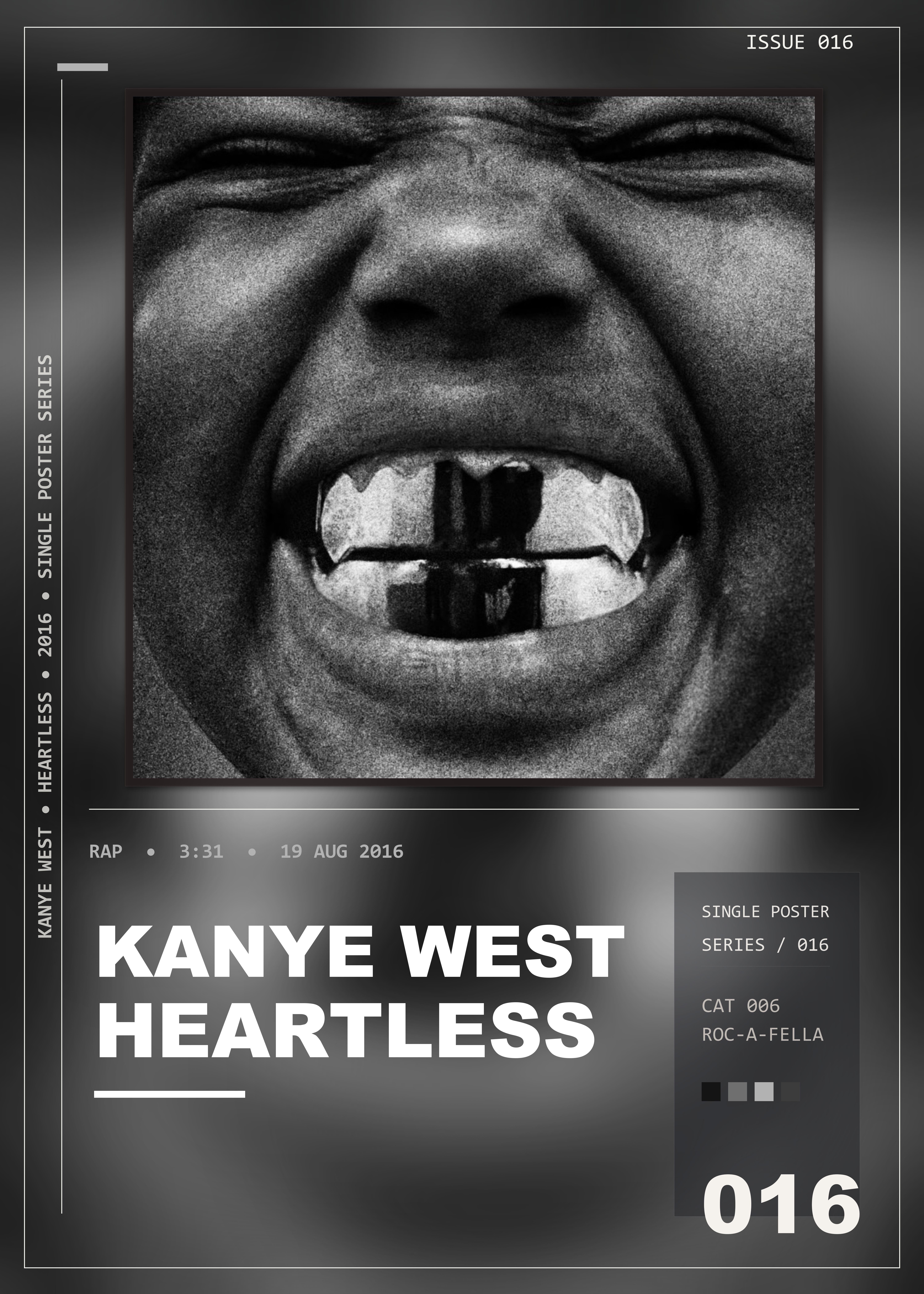 Music poster: Kanye West - Heartless