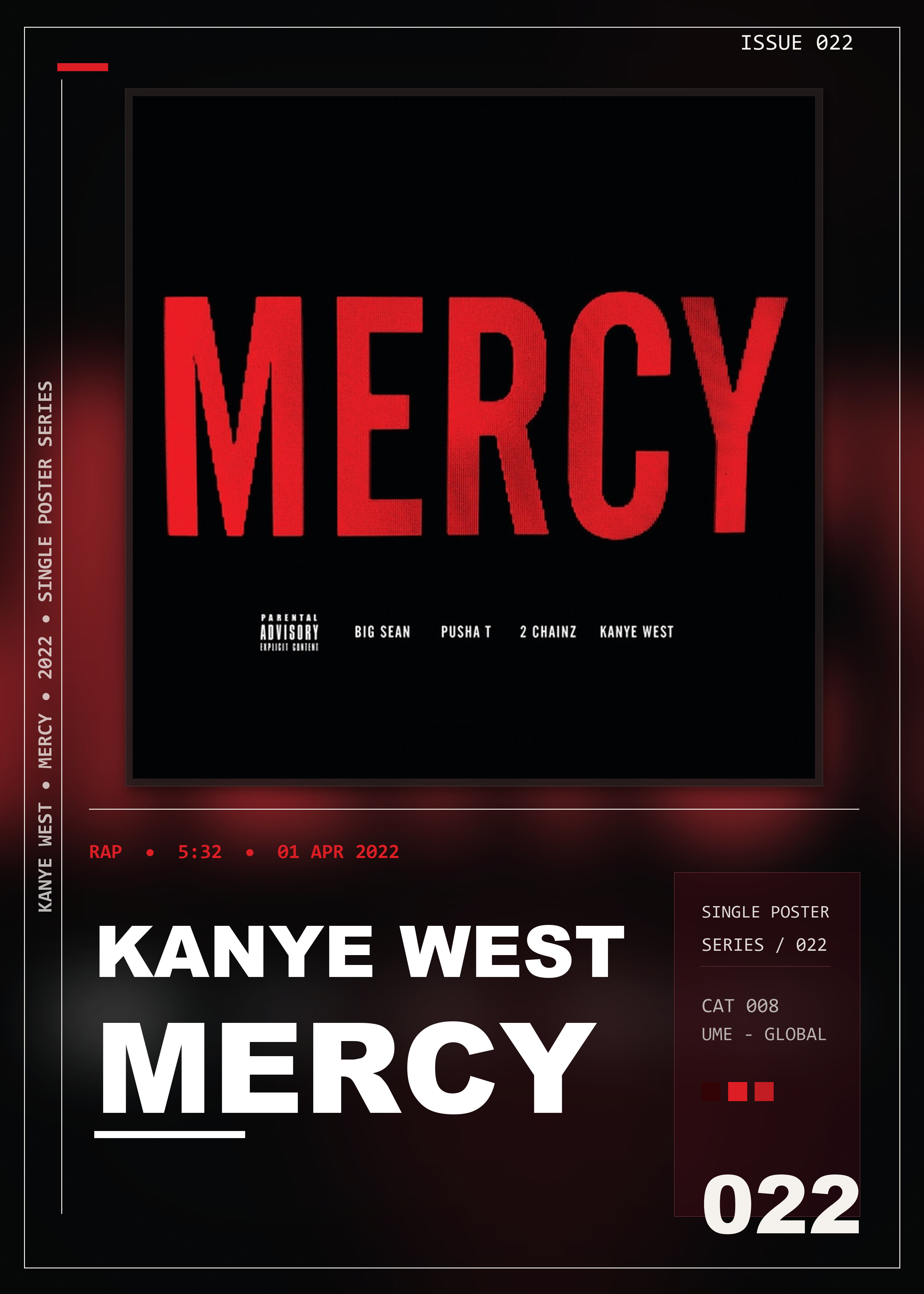 Music poster: Kanye West - Mercy