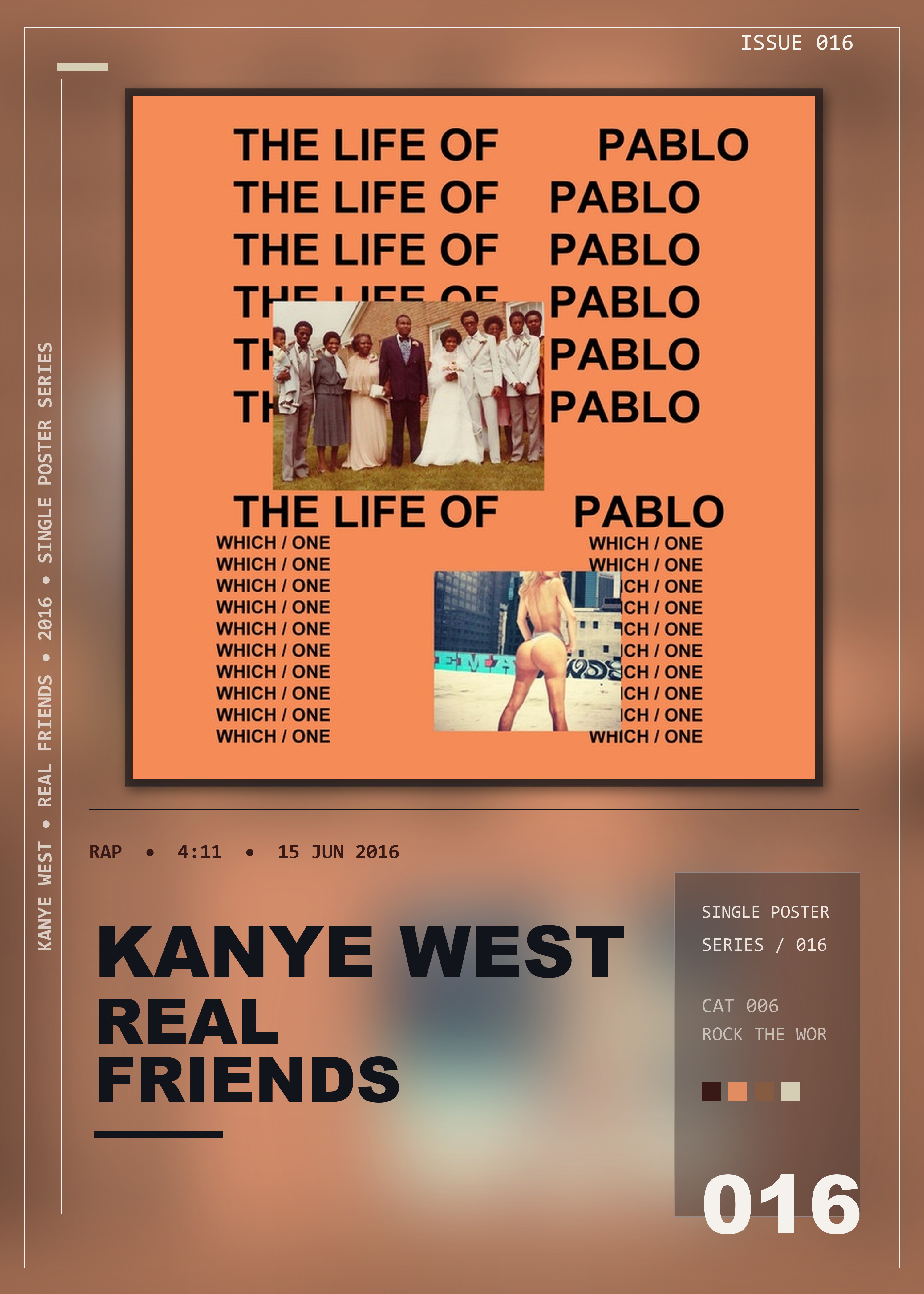 Music poster: Kanye West - Real Friends