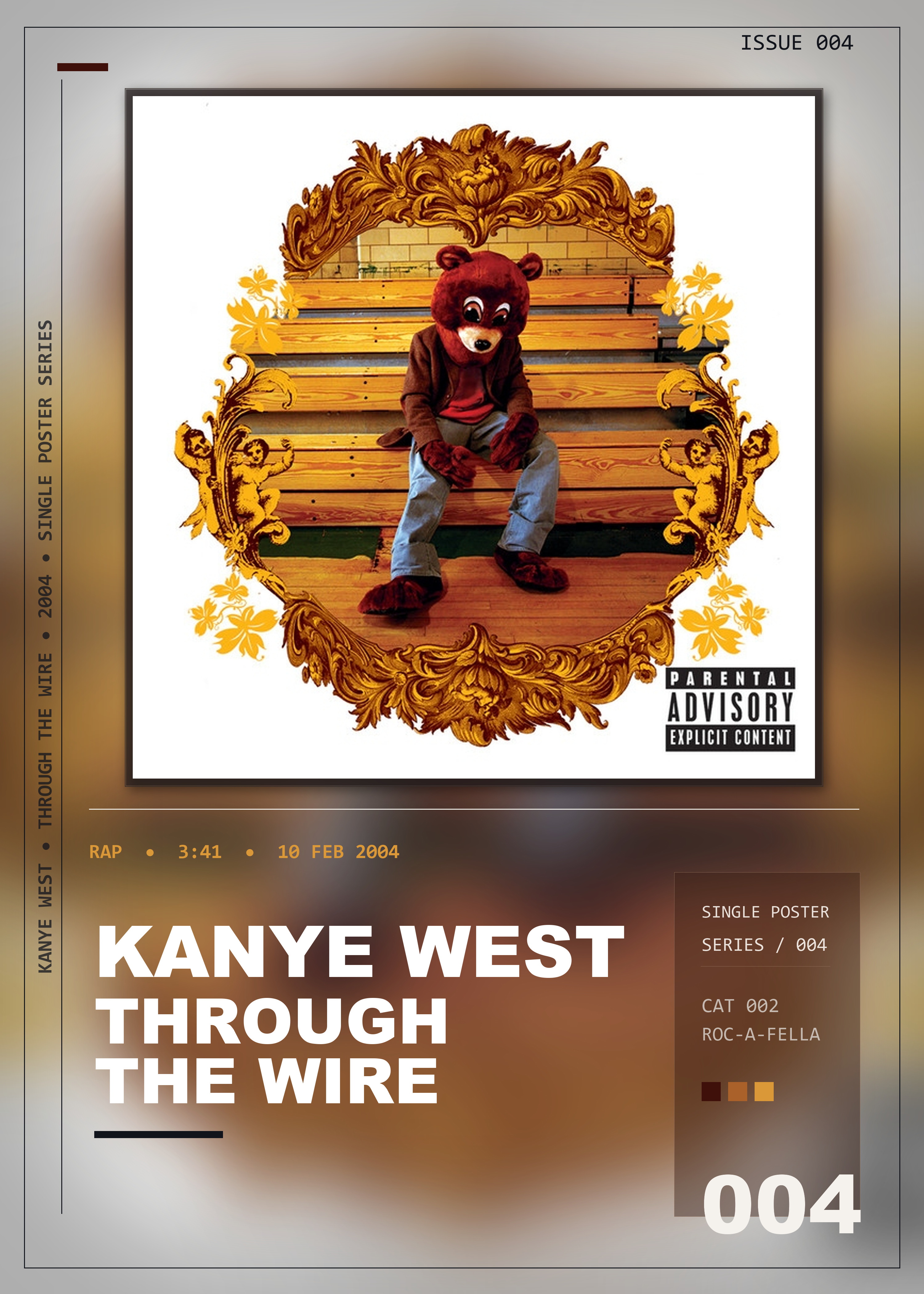Music poster: Kanye West - Through The Wire