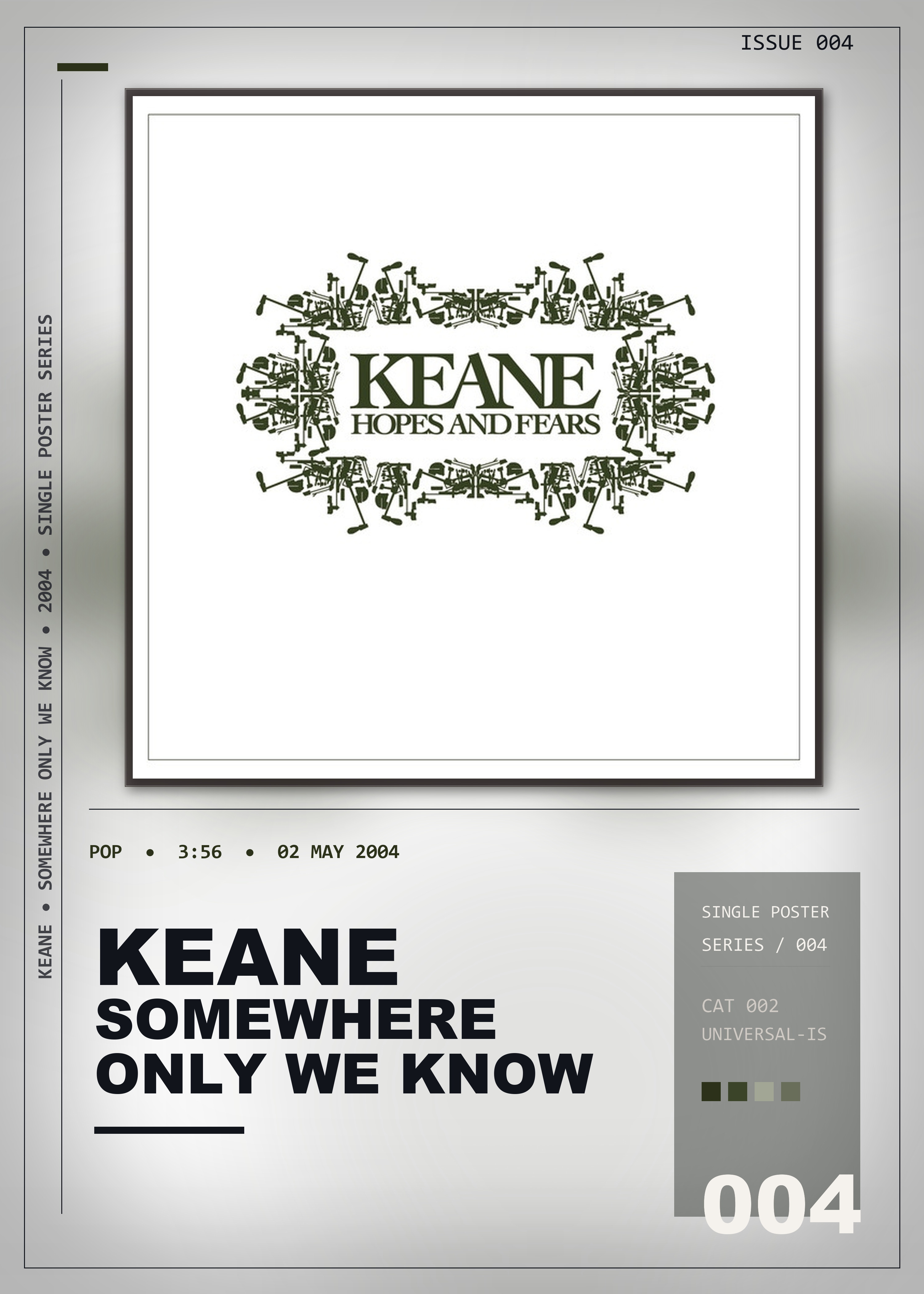 Music poster: Keane - Somewhere Only We Know