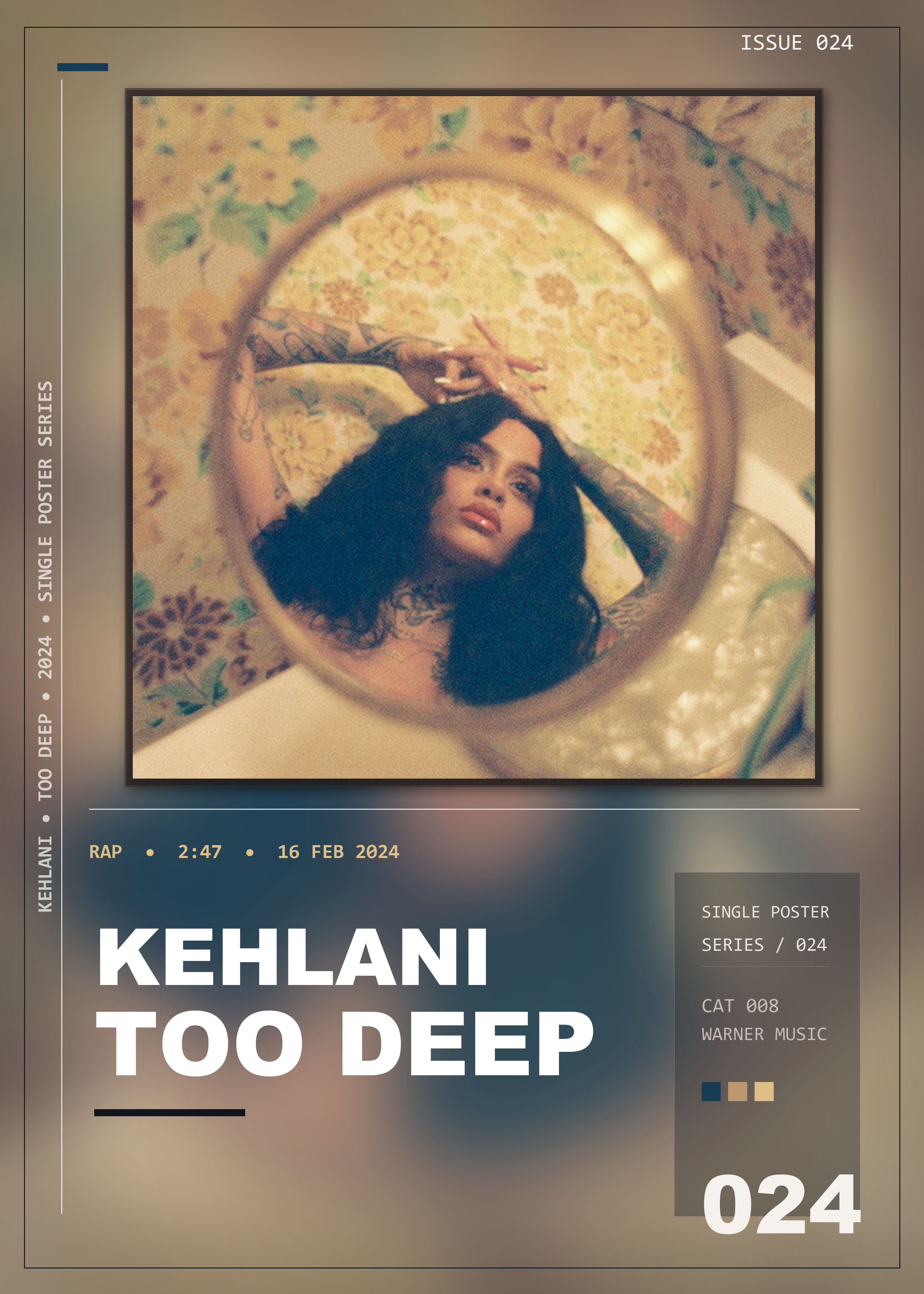 Music poster: Kehlani - Too Deep