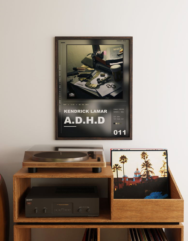 Music poster: Kendrick Lamar - ADHD