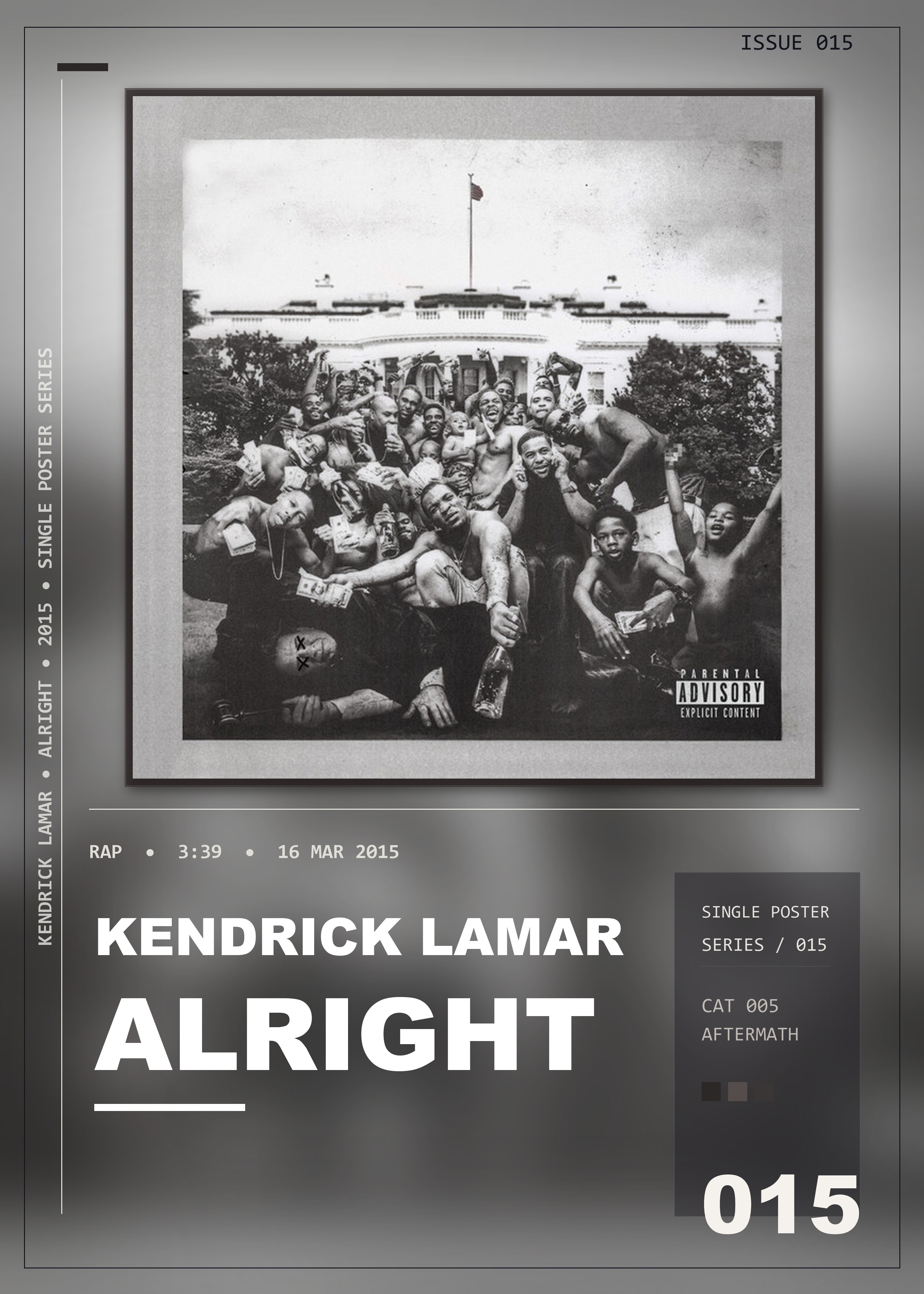 Music poster: Kendrick Lamar - Alright