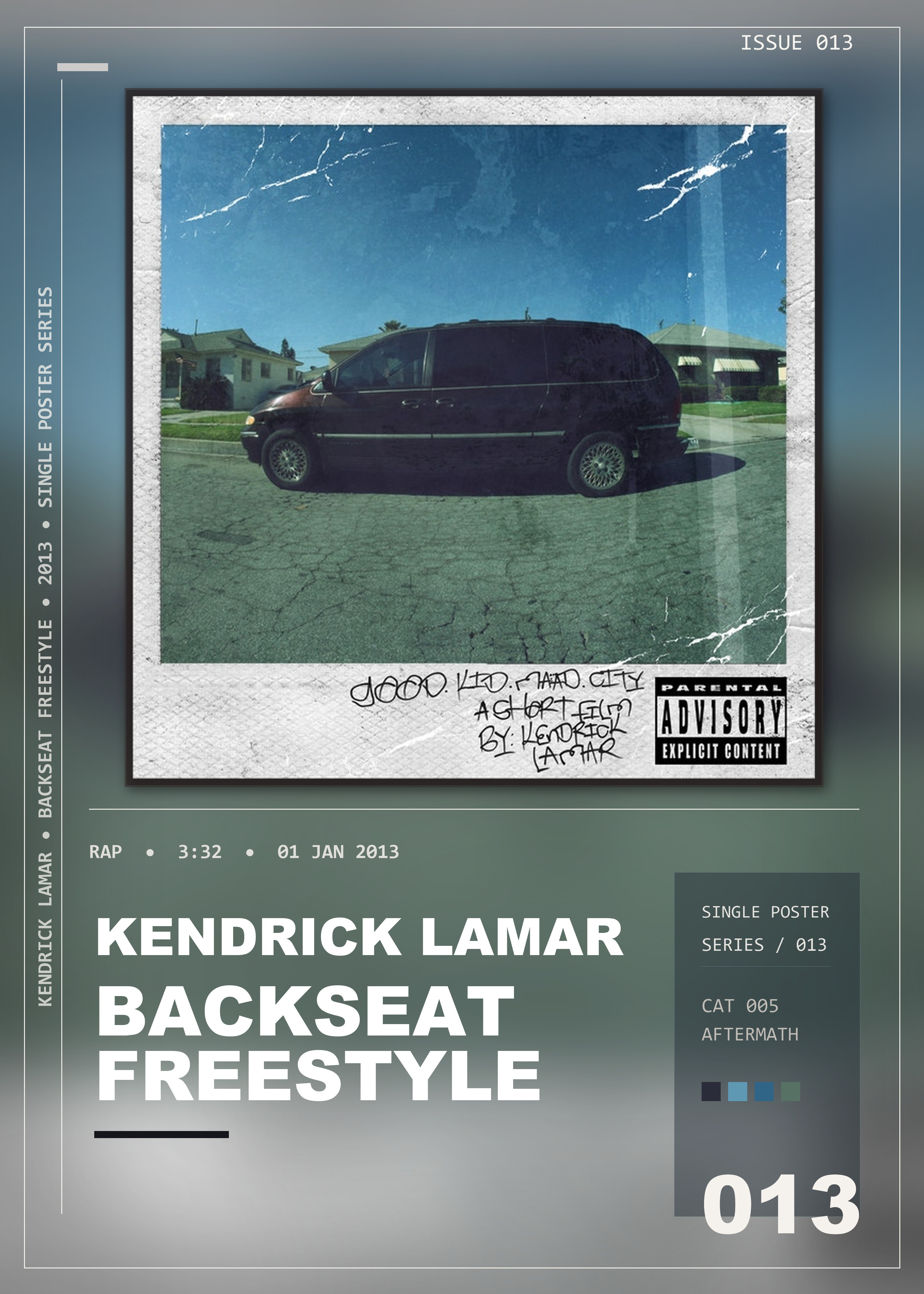 Music poster: Kendrick Lamar - Backseat Freestyle