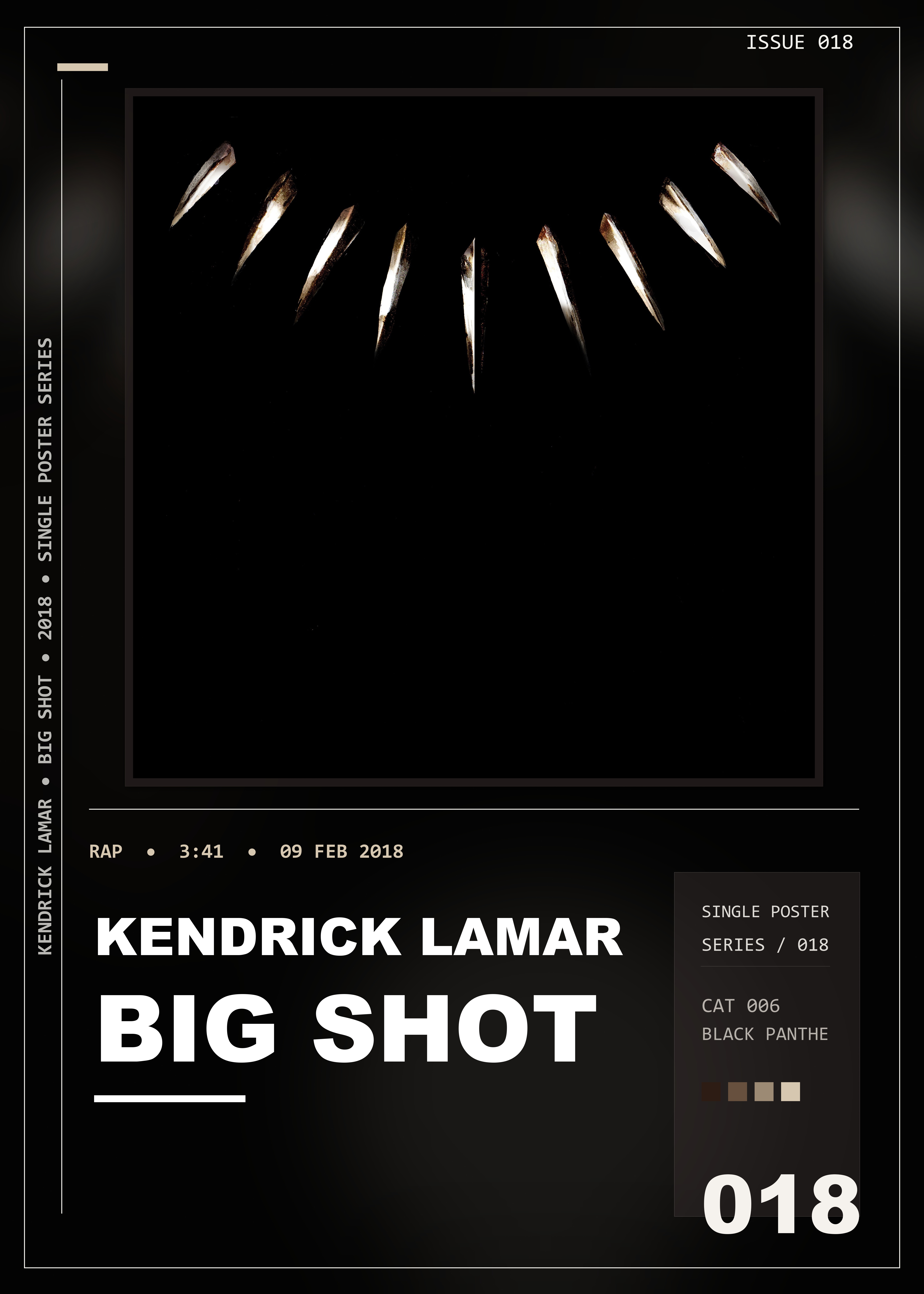 Music poster: Kendrick Lamar - Big Shot with Travis Scott