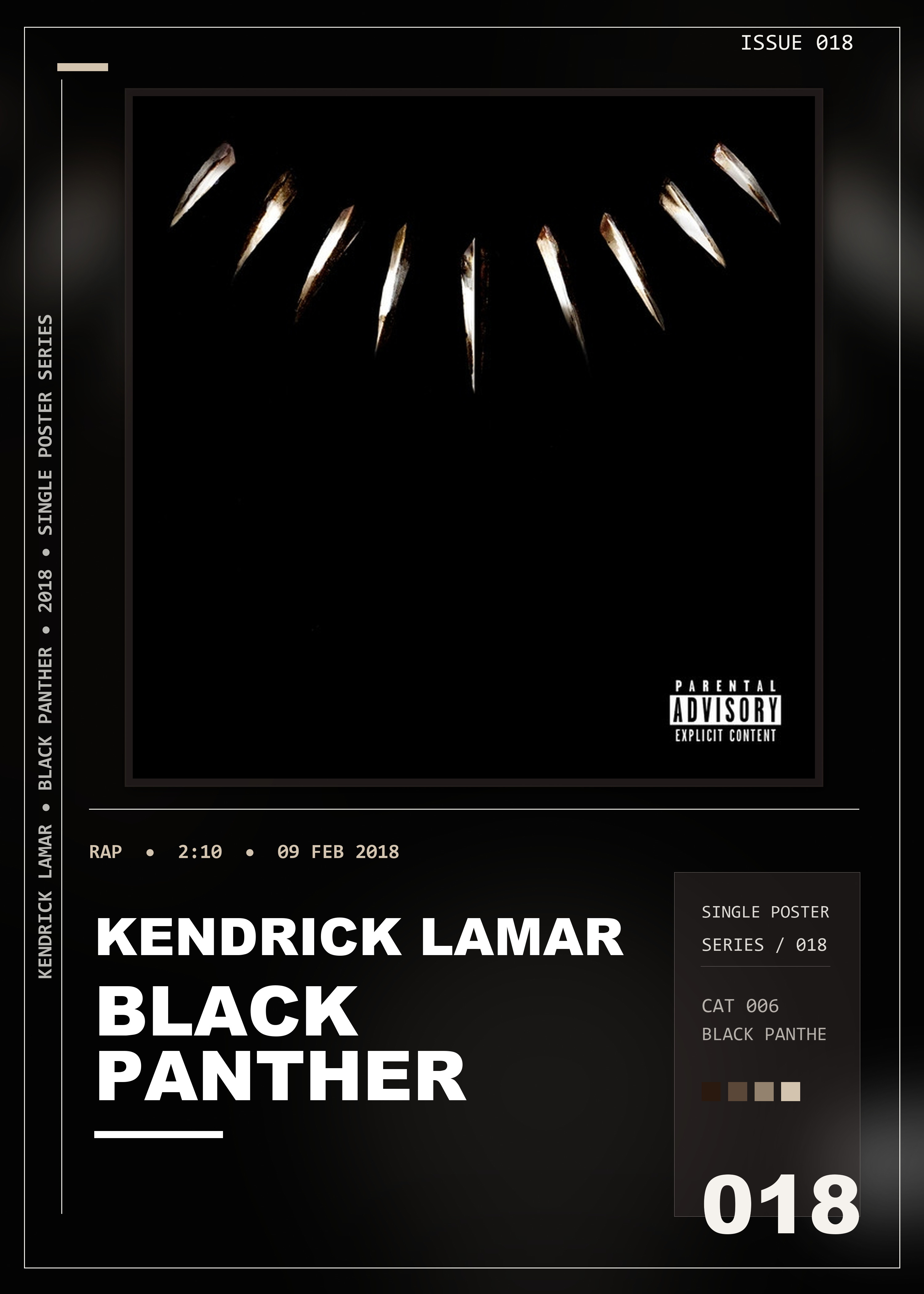 Music poster: Kendrick Lamar - Black Panther
