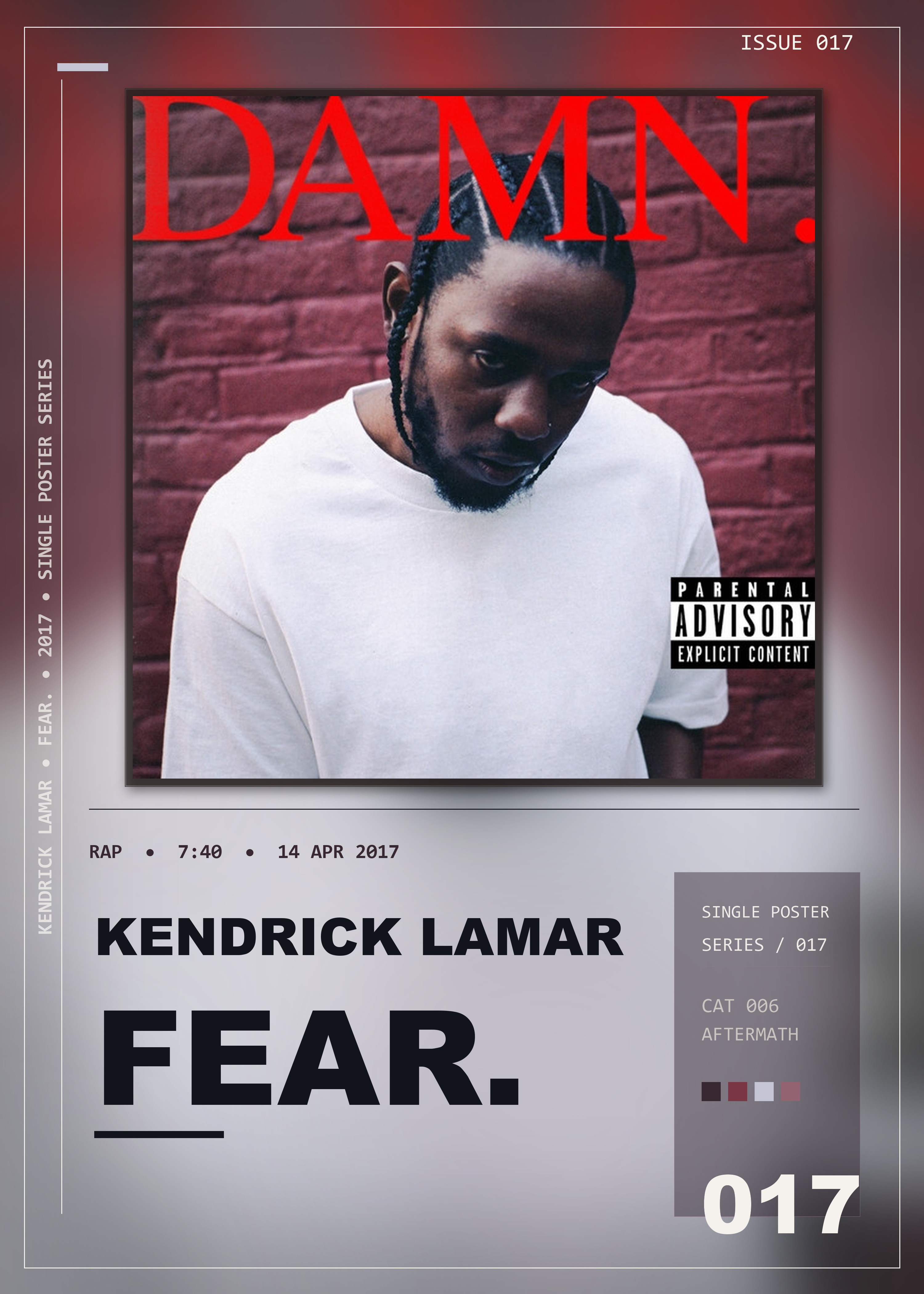 Music poster: Kendrick Lamar - FEAR