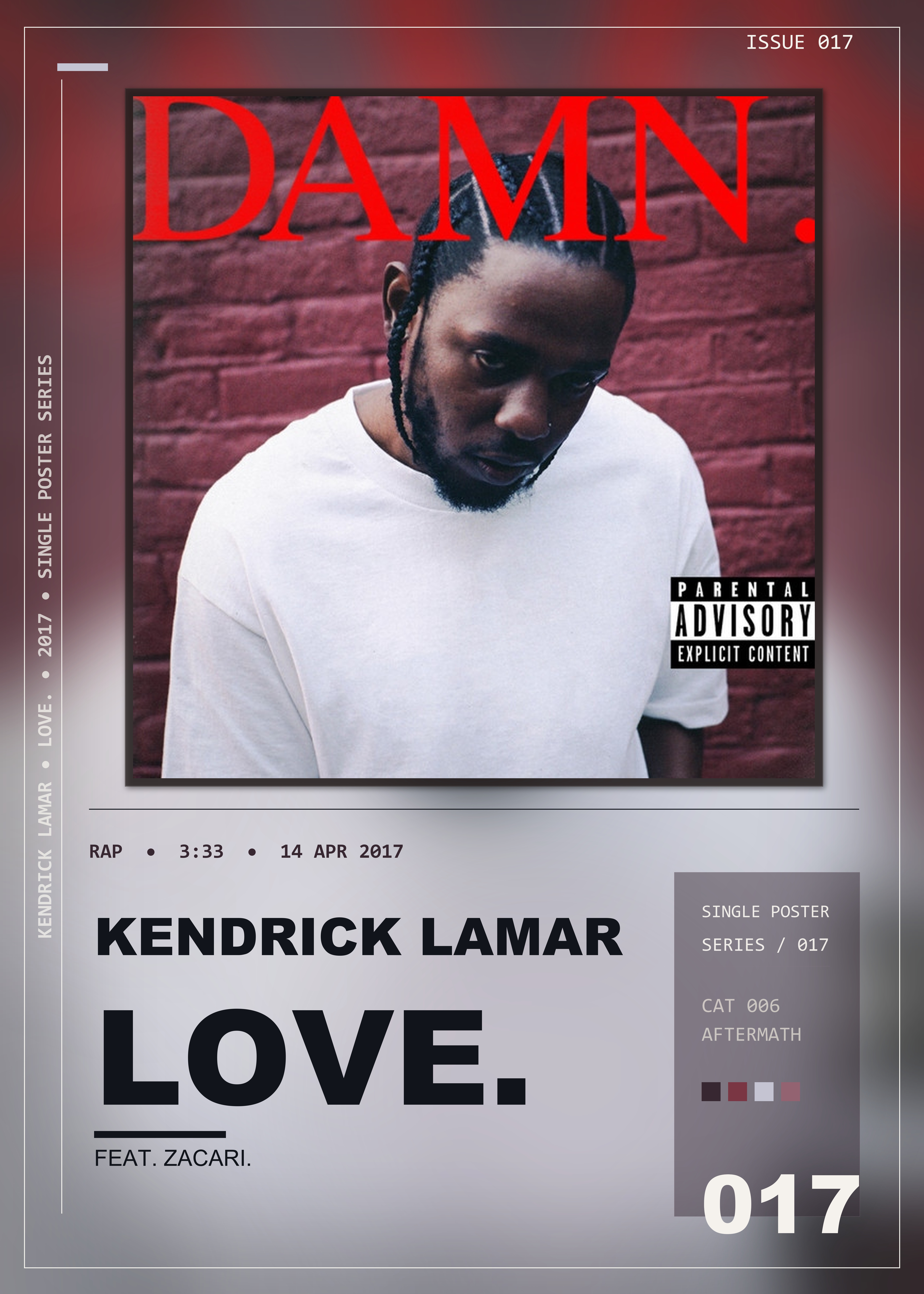 Music poster: Kendrick Lamar - LOVE FEAT ZACARI