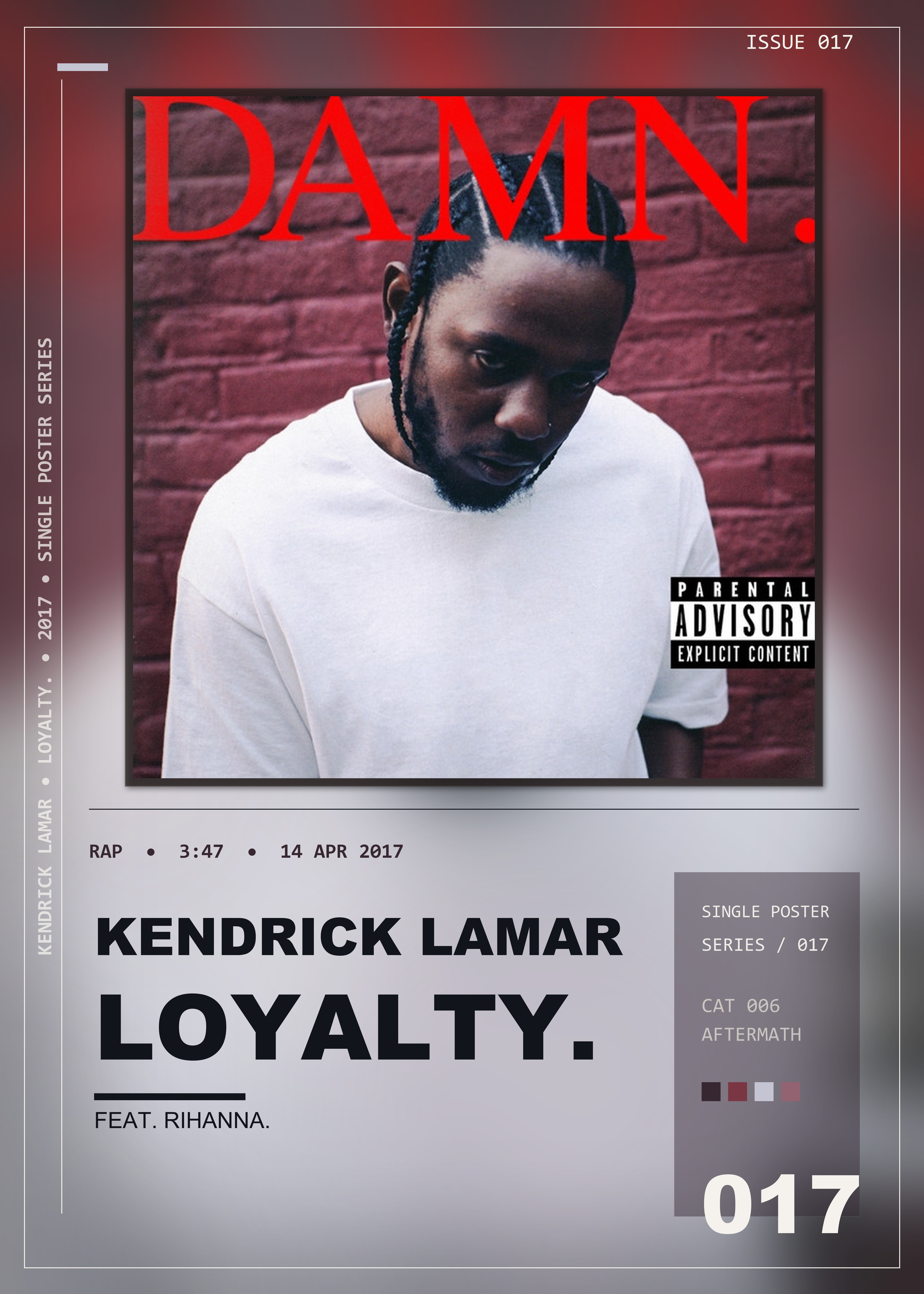 Music poster: Kendrick Lamar - LOYALTY FEAT RIHANNA
