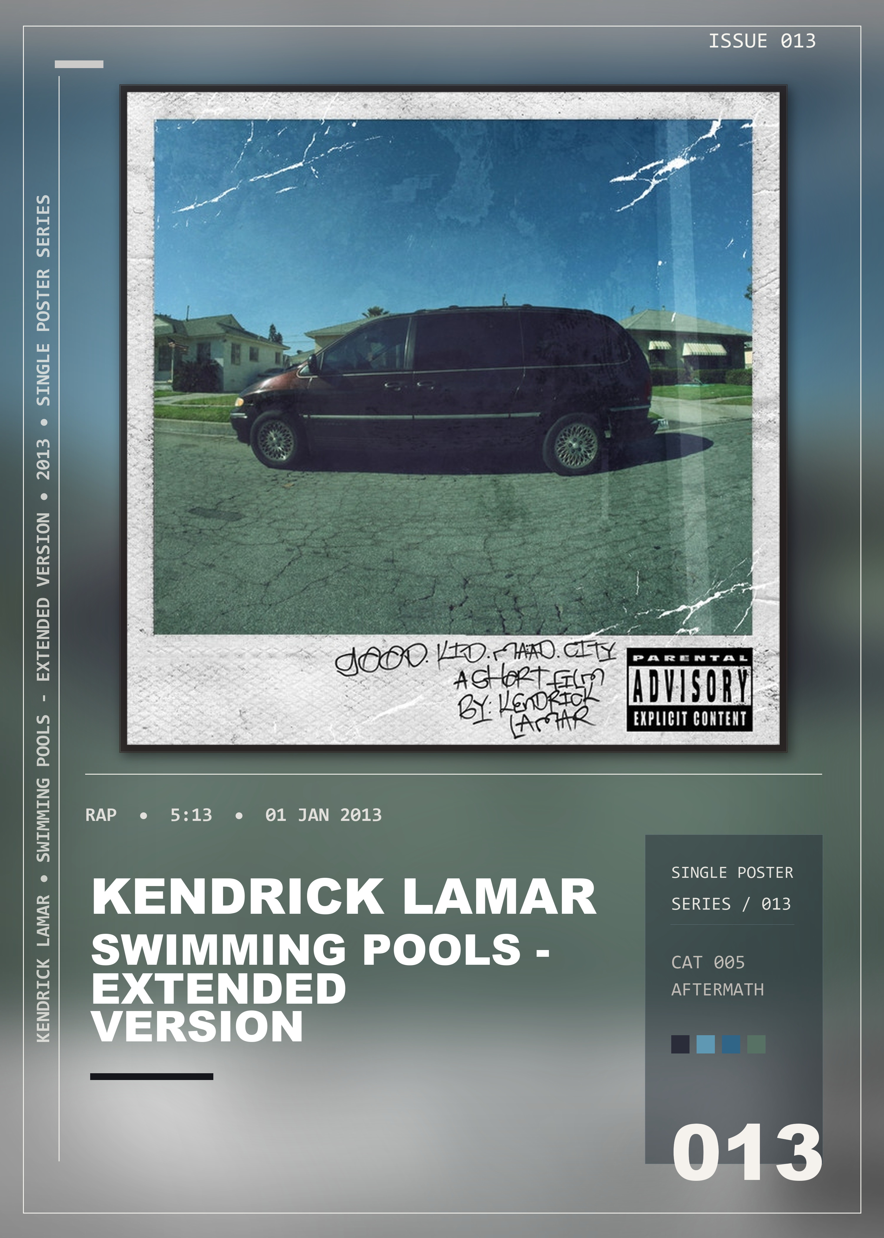 Music poster: Kendrick Lamar - Swimming Pools Drank - Extended Version