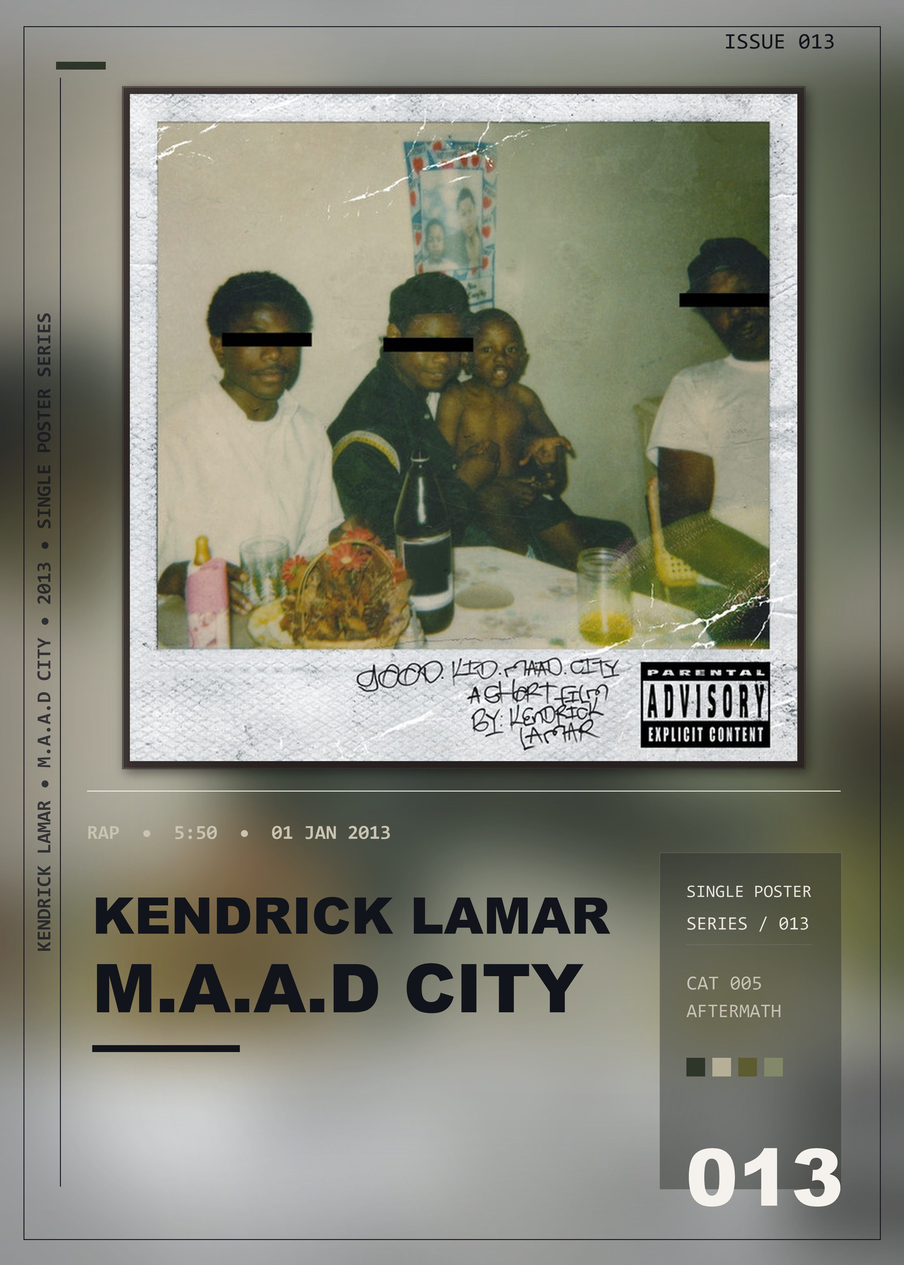 Music poster: Kendrick Lamar - mAAd city